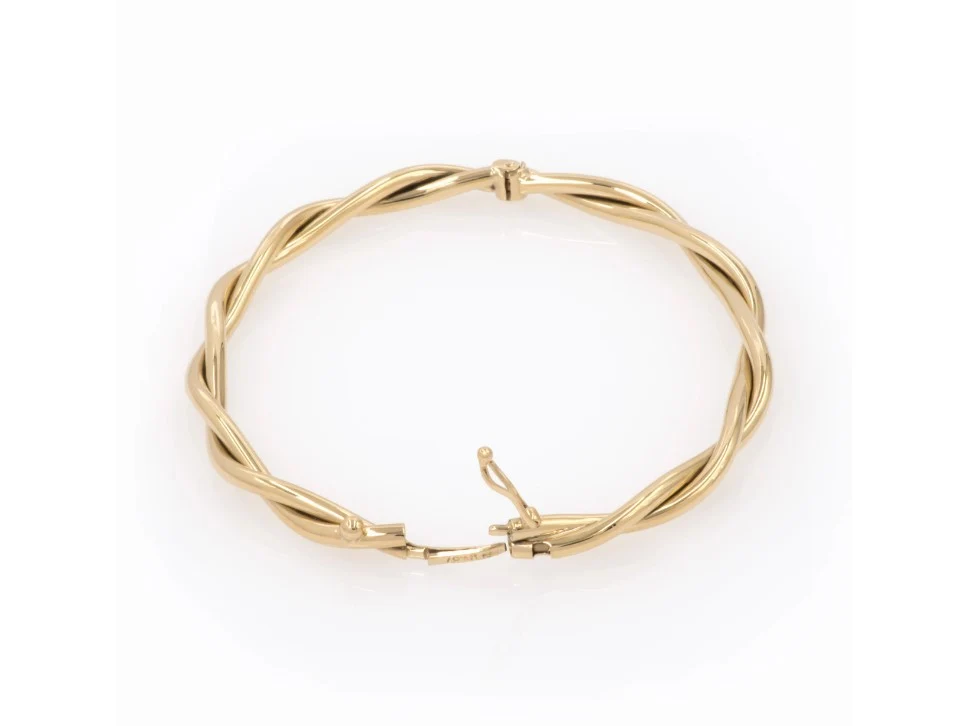 Oval Hinged Braided Bangle — additional product image 3 from AntEva Crafts