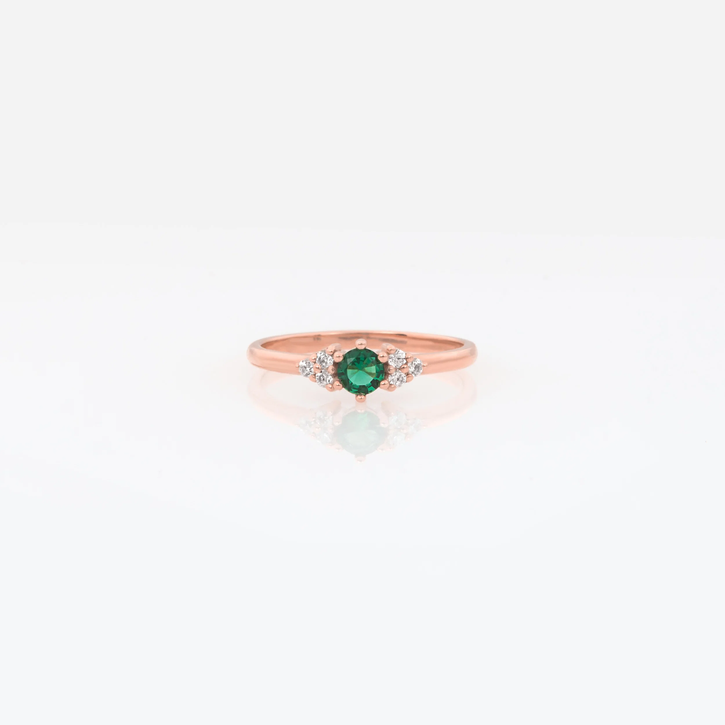 Solitaire Birthstone Cluster Ring — additional product image 4 from AntEva Crafts