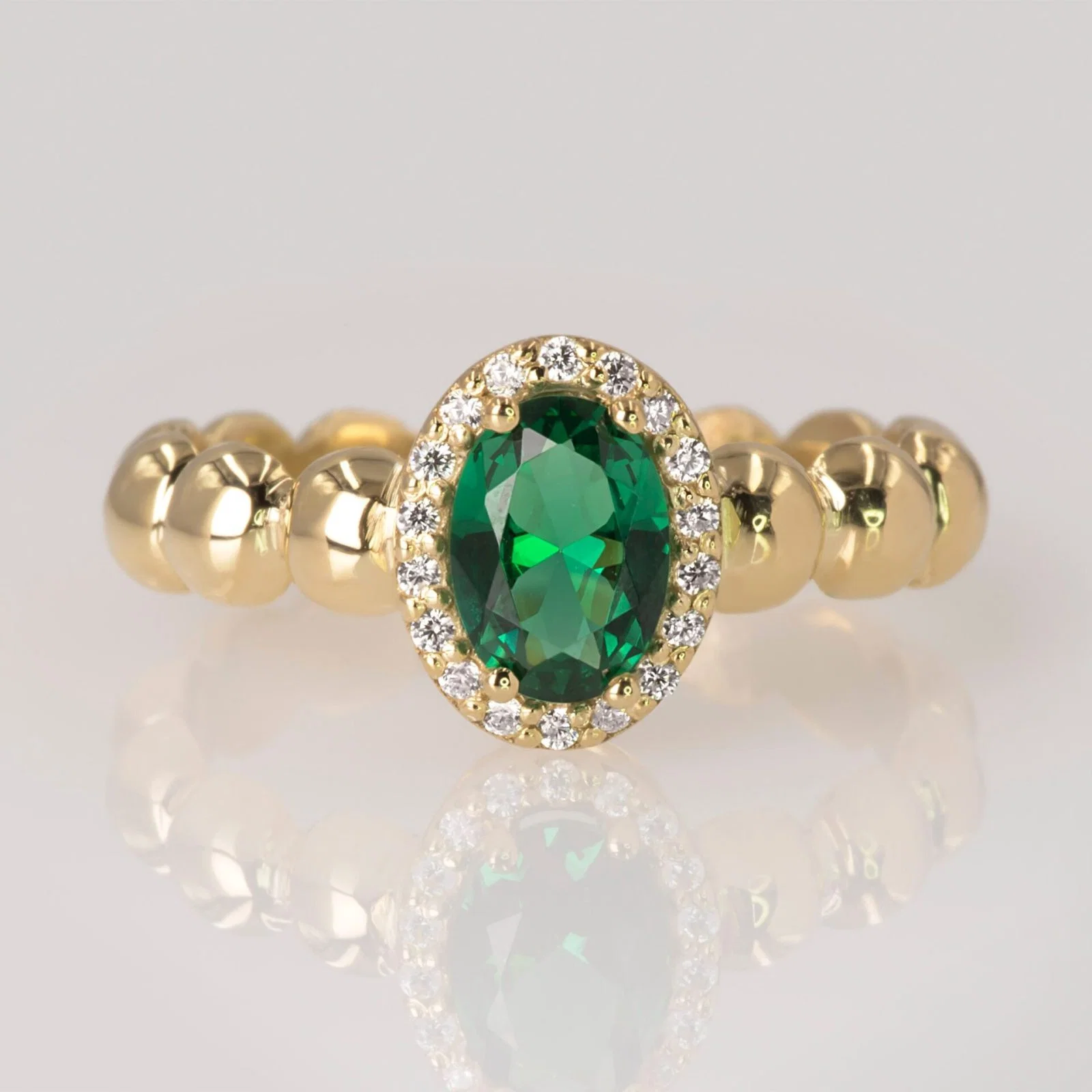 Halo Beaded Ring — additional product image 3 from AntEva Crafts
