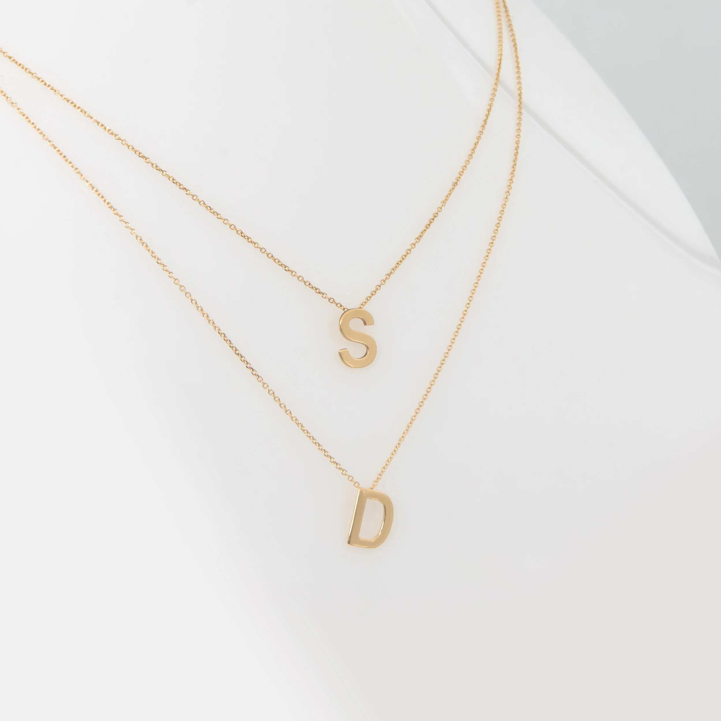 Initial Monogram Necklace — additional product image 4 from AntEva Crafts