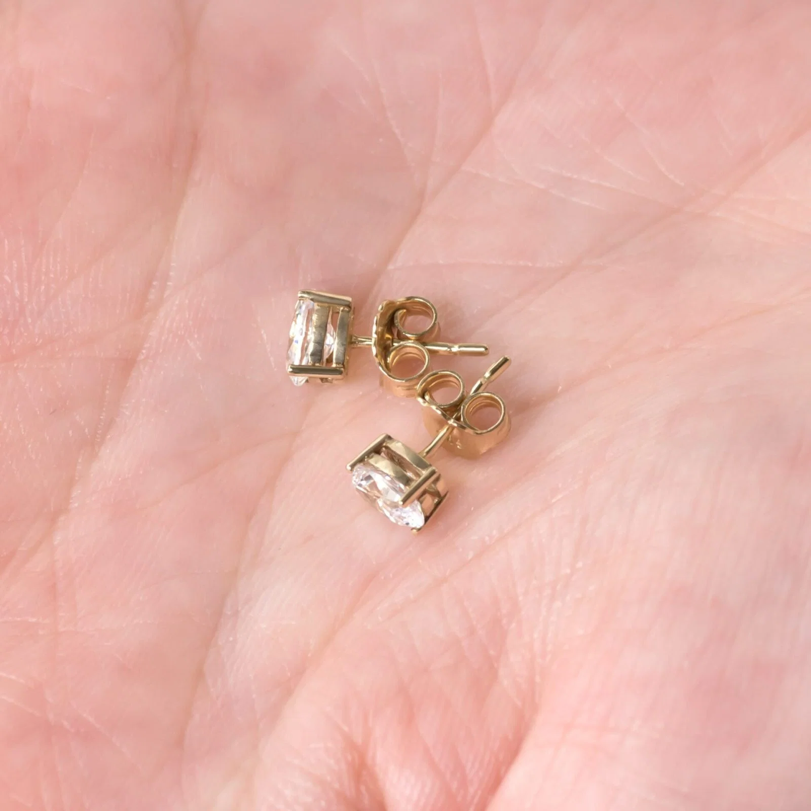 Oval Stud Birthstone Earrings — additional product image 4 from AntEva Crafts