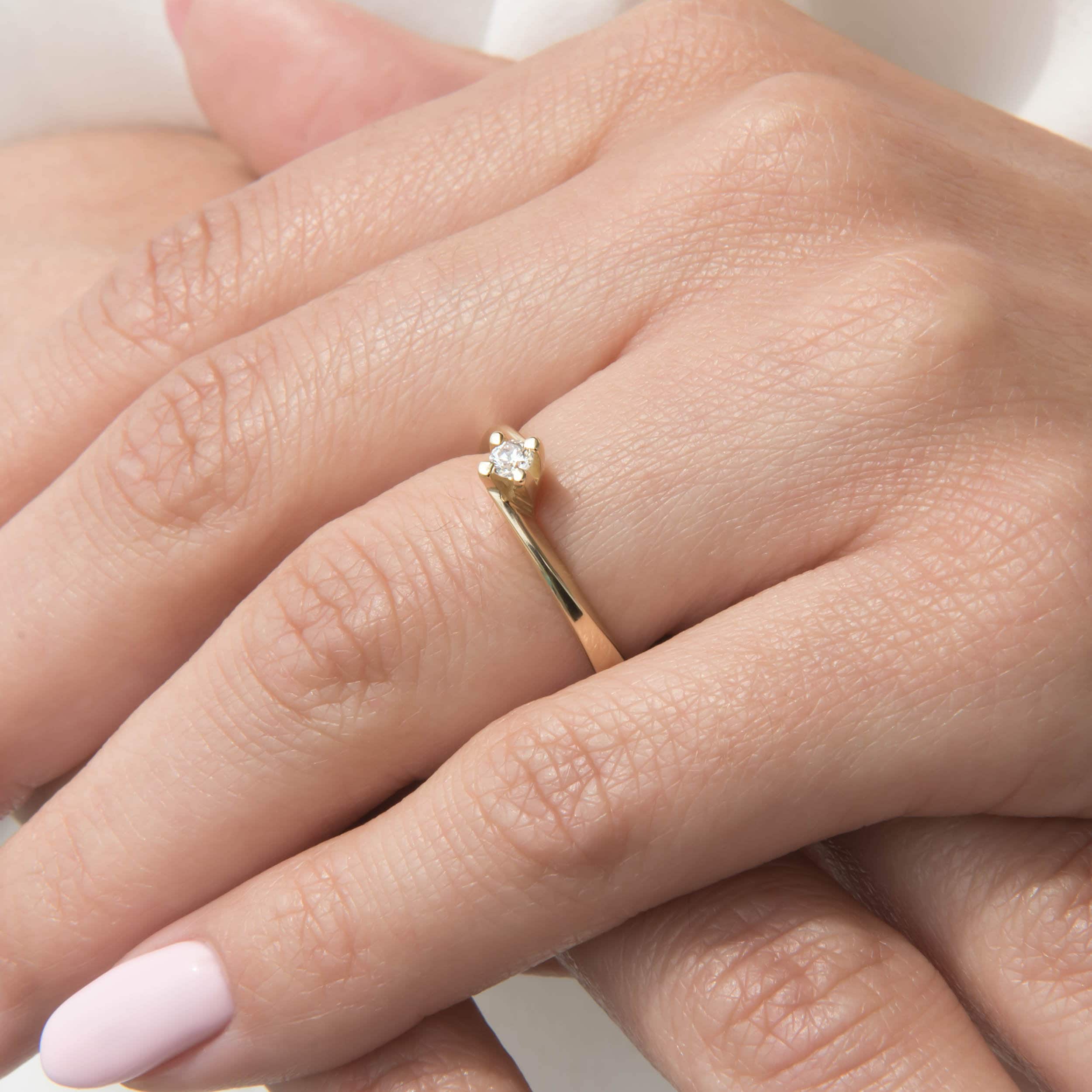 Solitaire Diamond Ring — additional product image 5 from AntEva Crafts