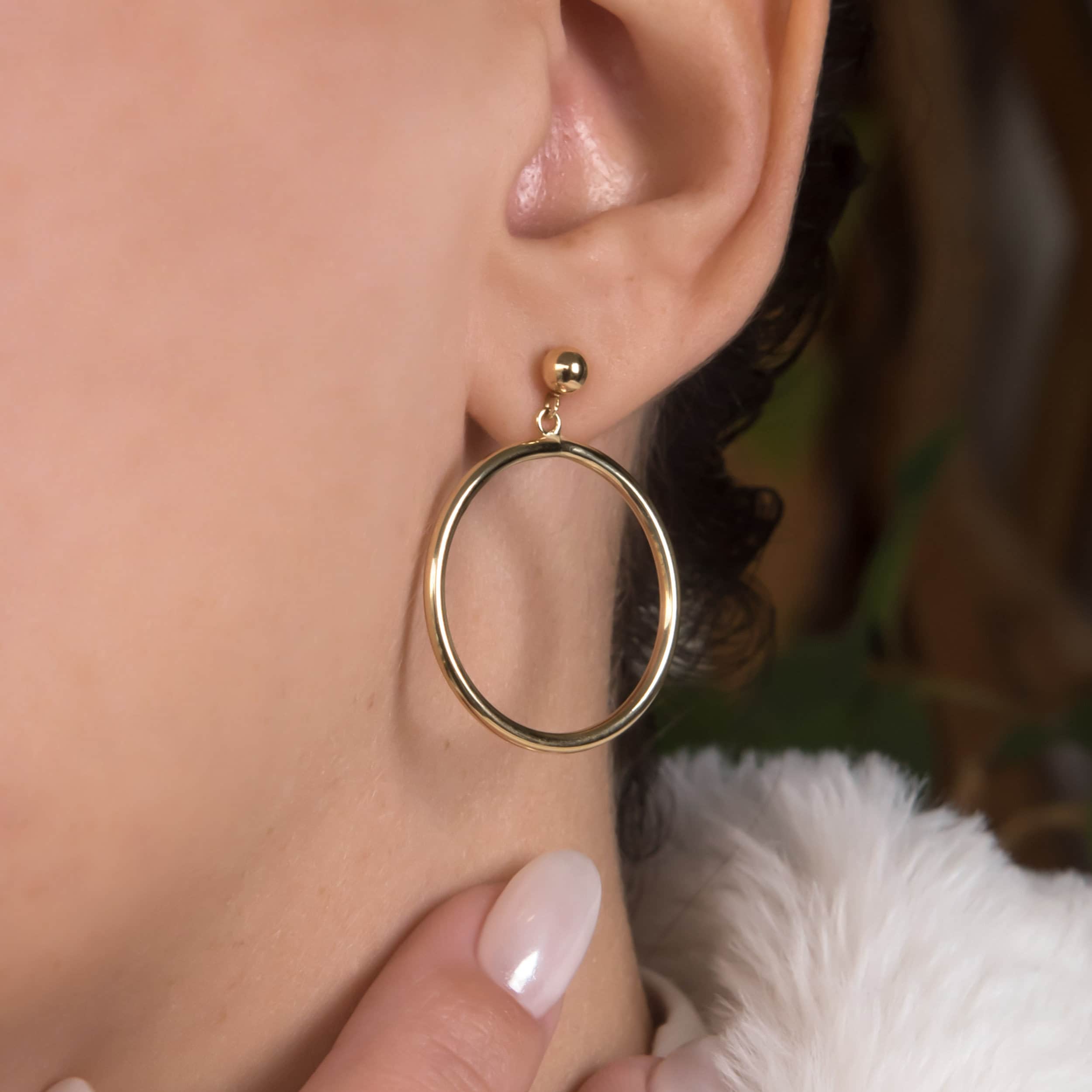 Dangle Hoop Earrings — additional product image 4 from AntEva Crafts