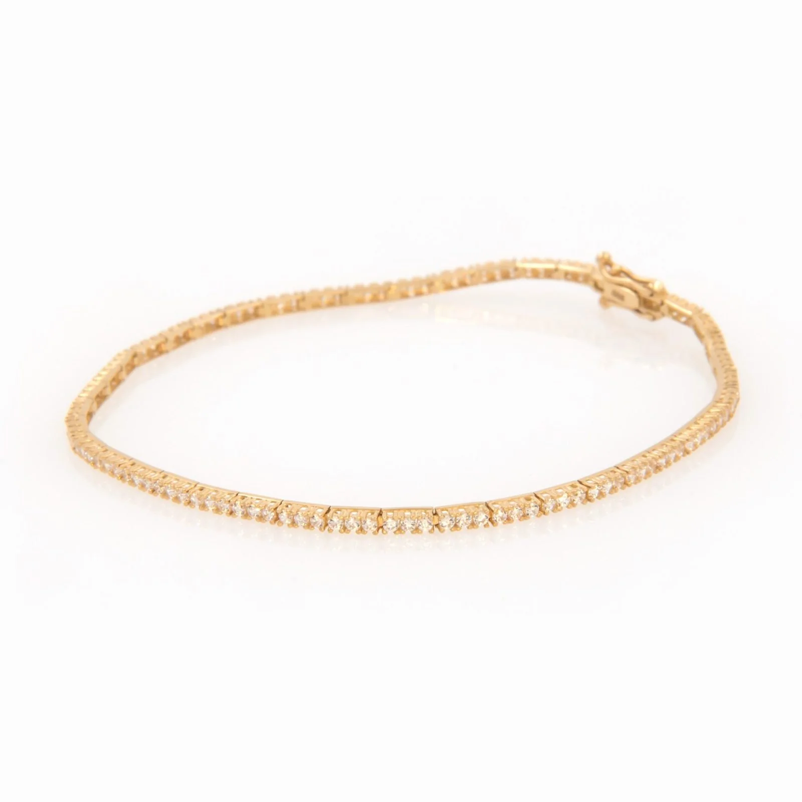 Tennis Bracelet with White CZ