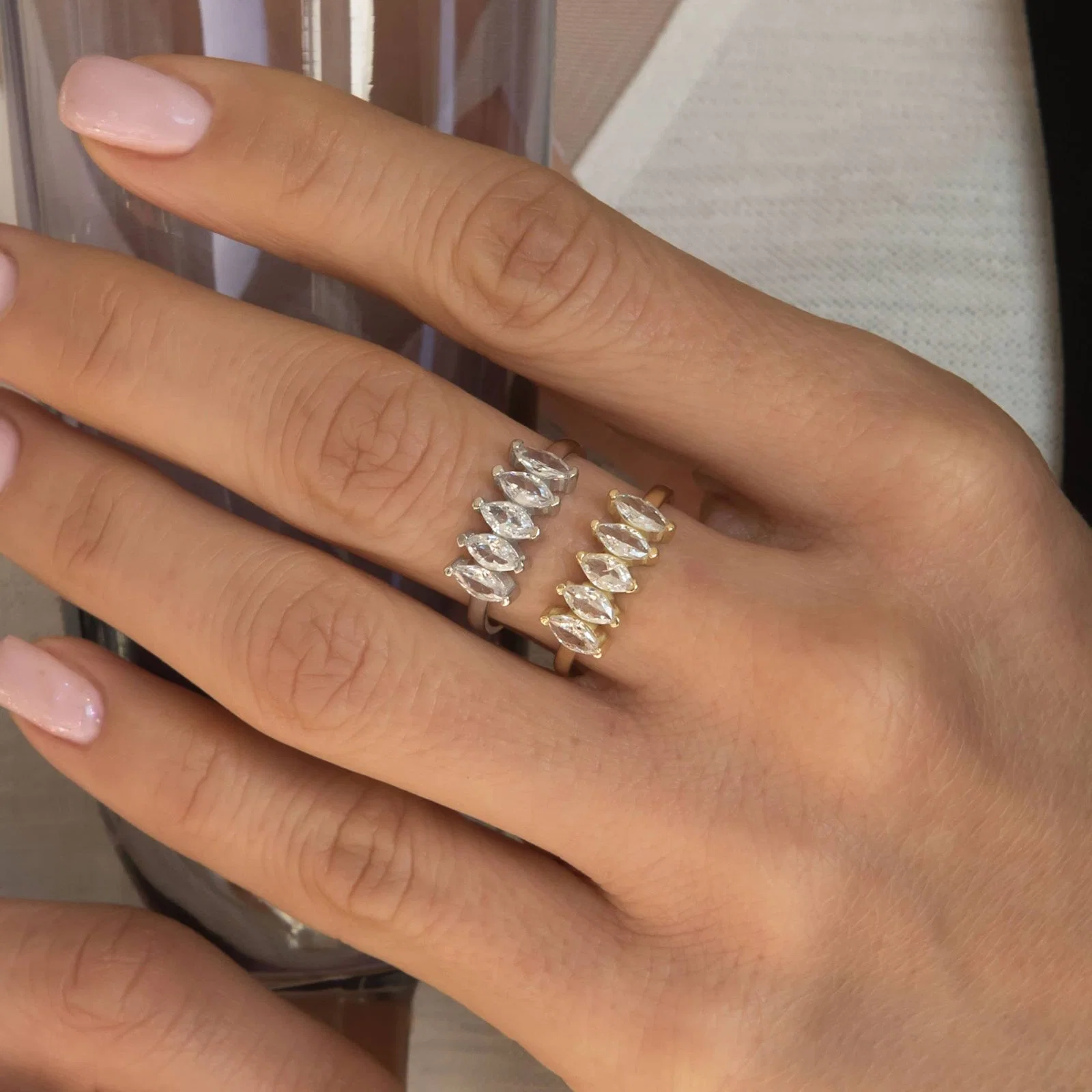 Marquise Wedding Ring — additional product image 9 from AntEva Crafts