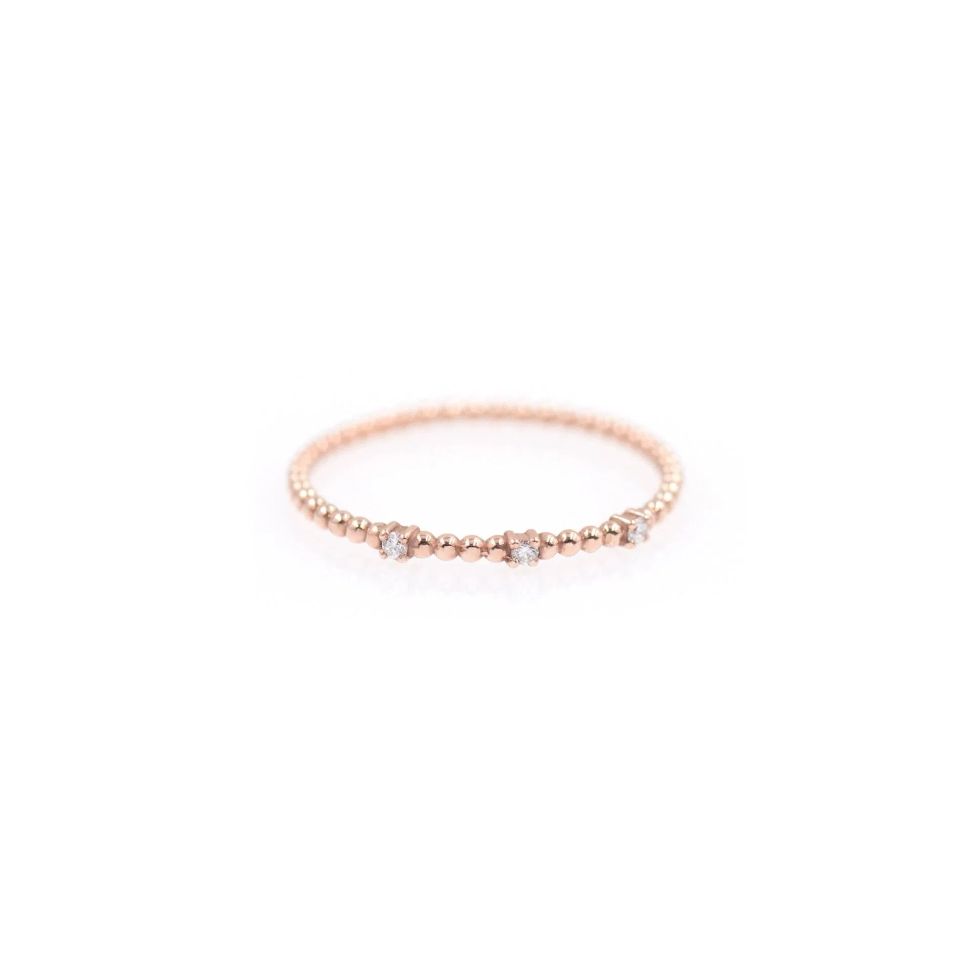 Diamond Beaded Ring — additional product image 3 from AntEva Crafts
