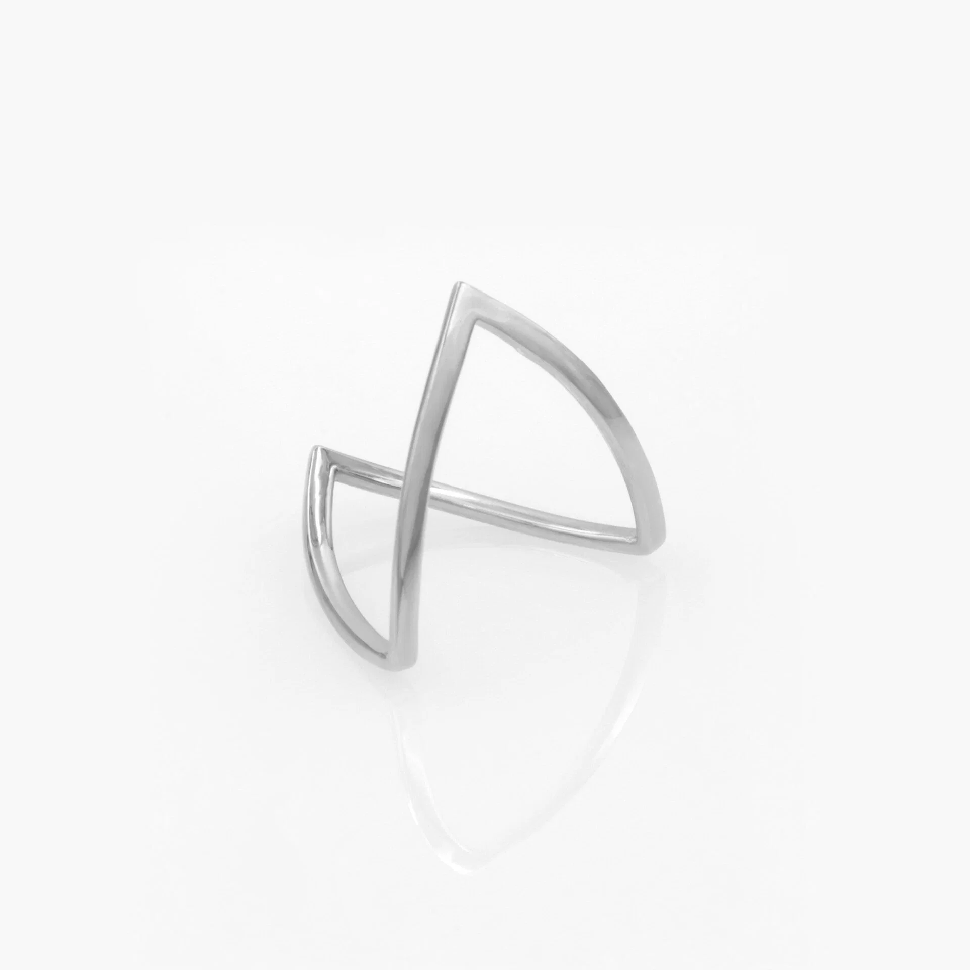 V shaped Chevron Gold Ring — additional product image 8 from AntEva Crafts