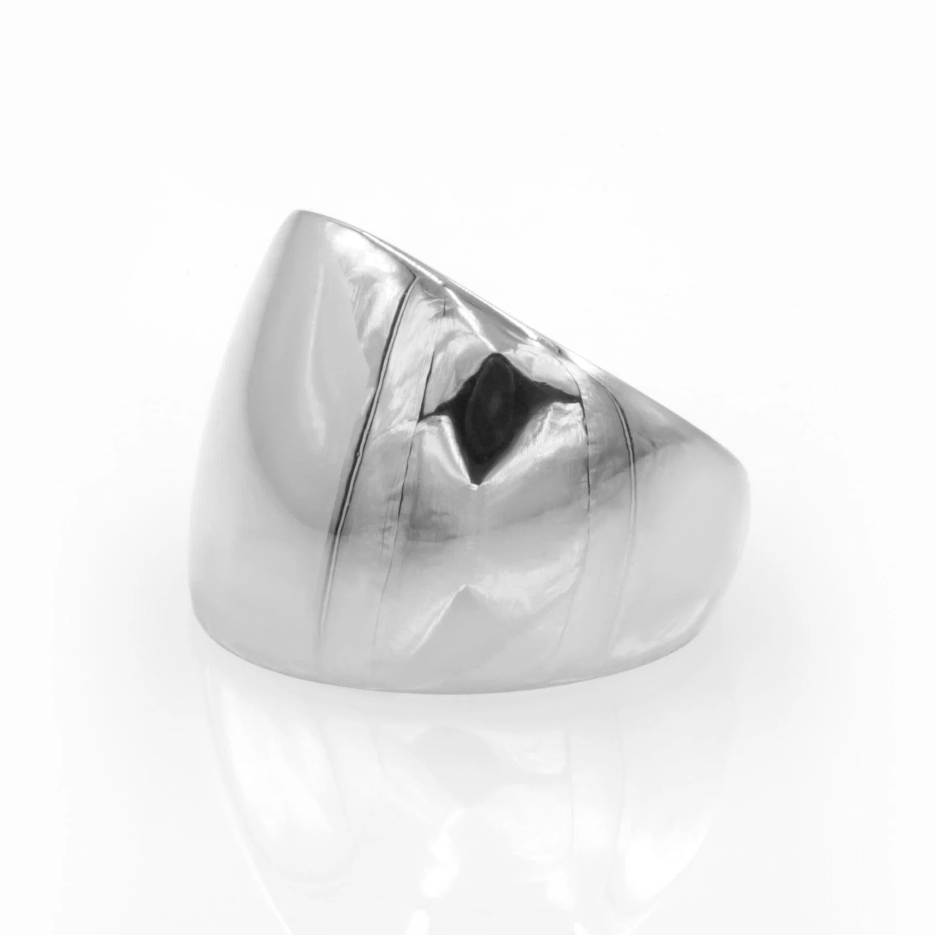 Wide Dome 14k Gold Vermeil Ring — additional product image 6 from AntEva Crafts