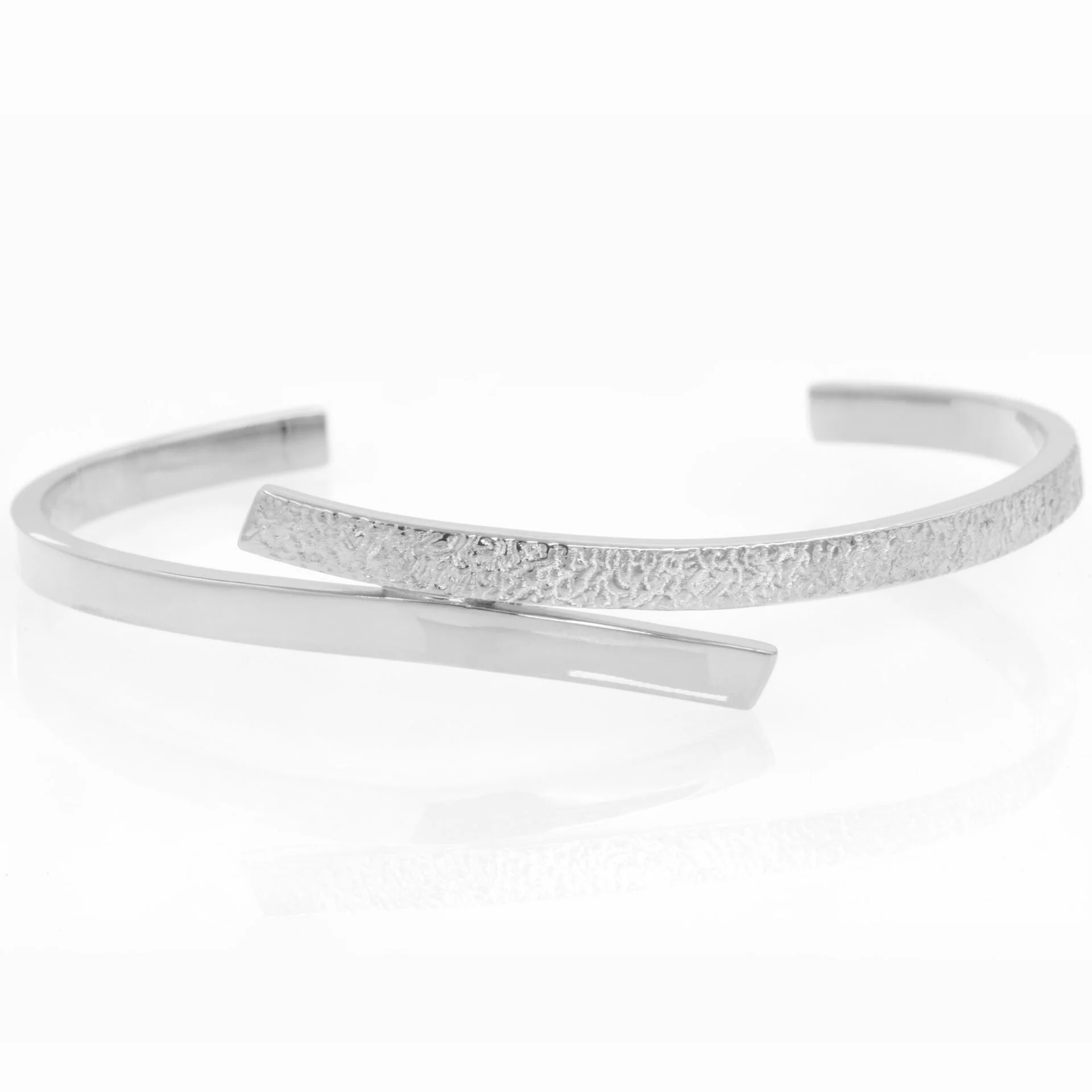 Gold Bypass Open Cuff Bangle — additional product image 8 from AntEva Crafts
