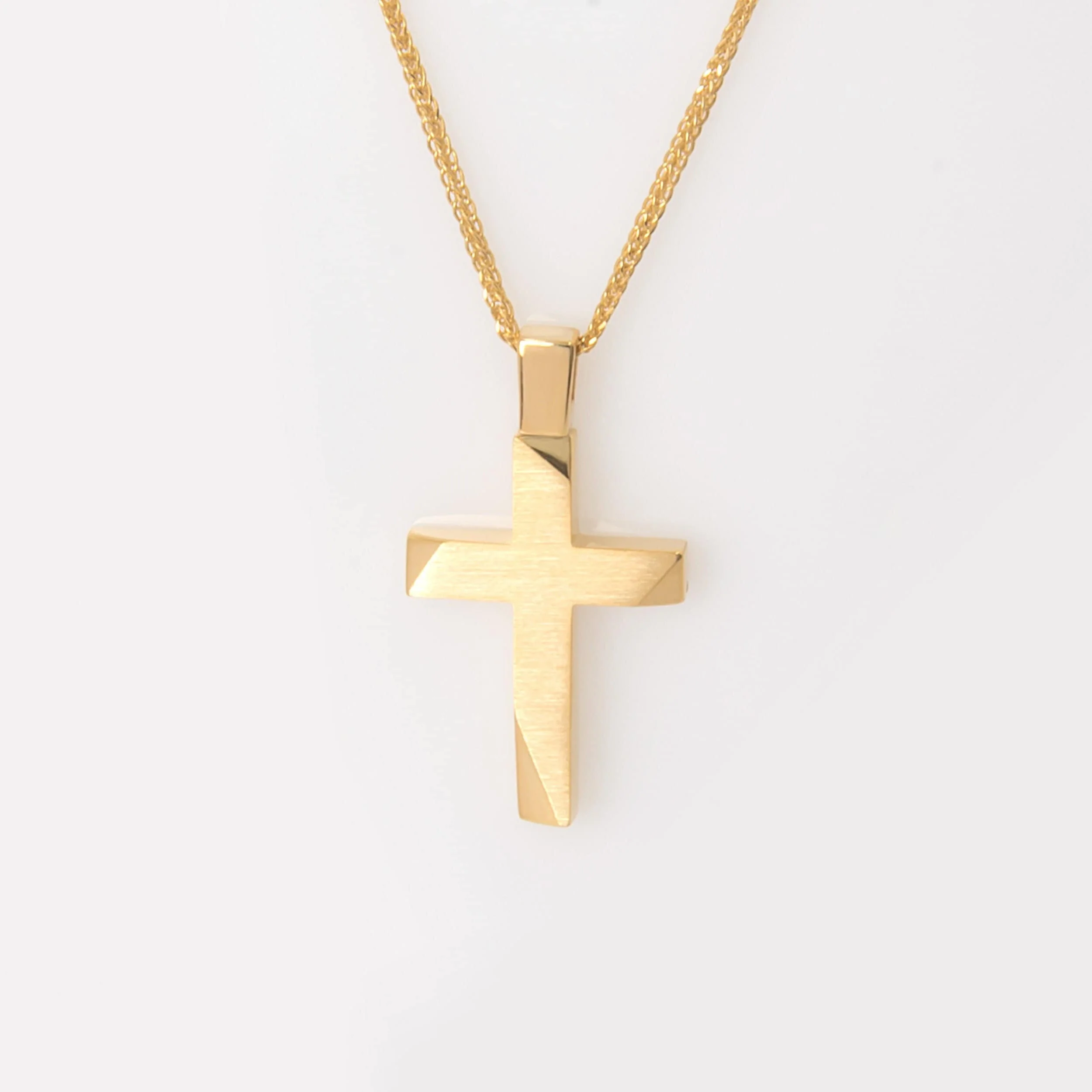 Classic Matte Cross Pendant — additional product image 2 from AntEva Crafts