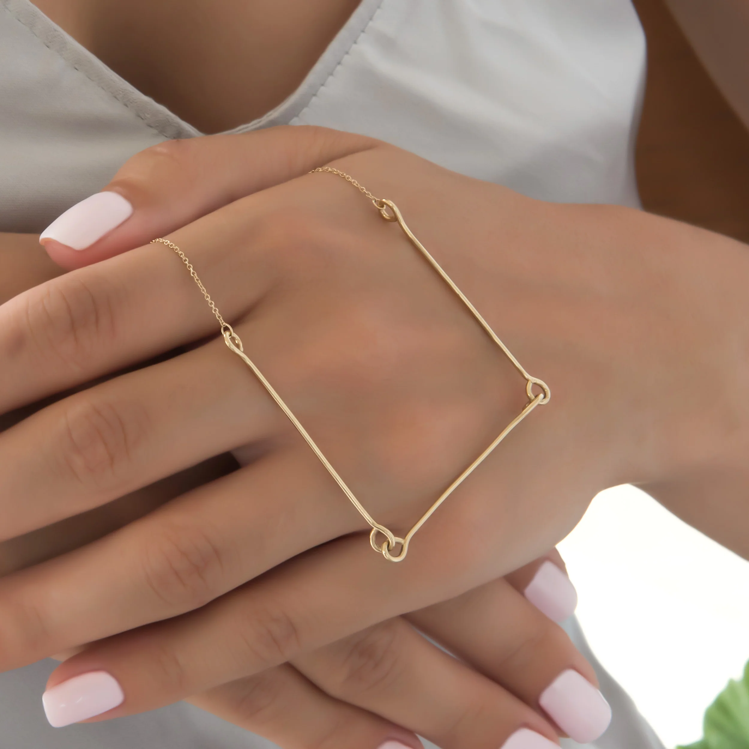 Celestial Gold Bar Necklace — additional product image 4 from AntEva Crafts