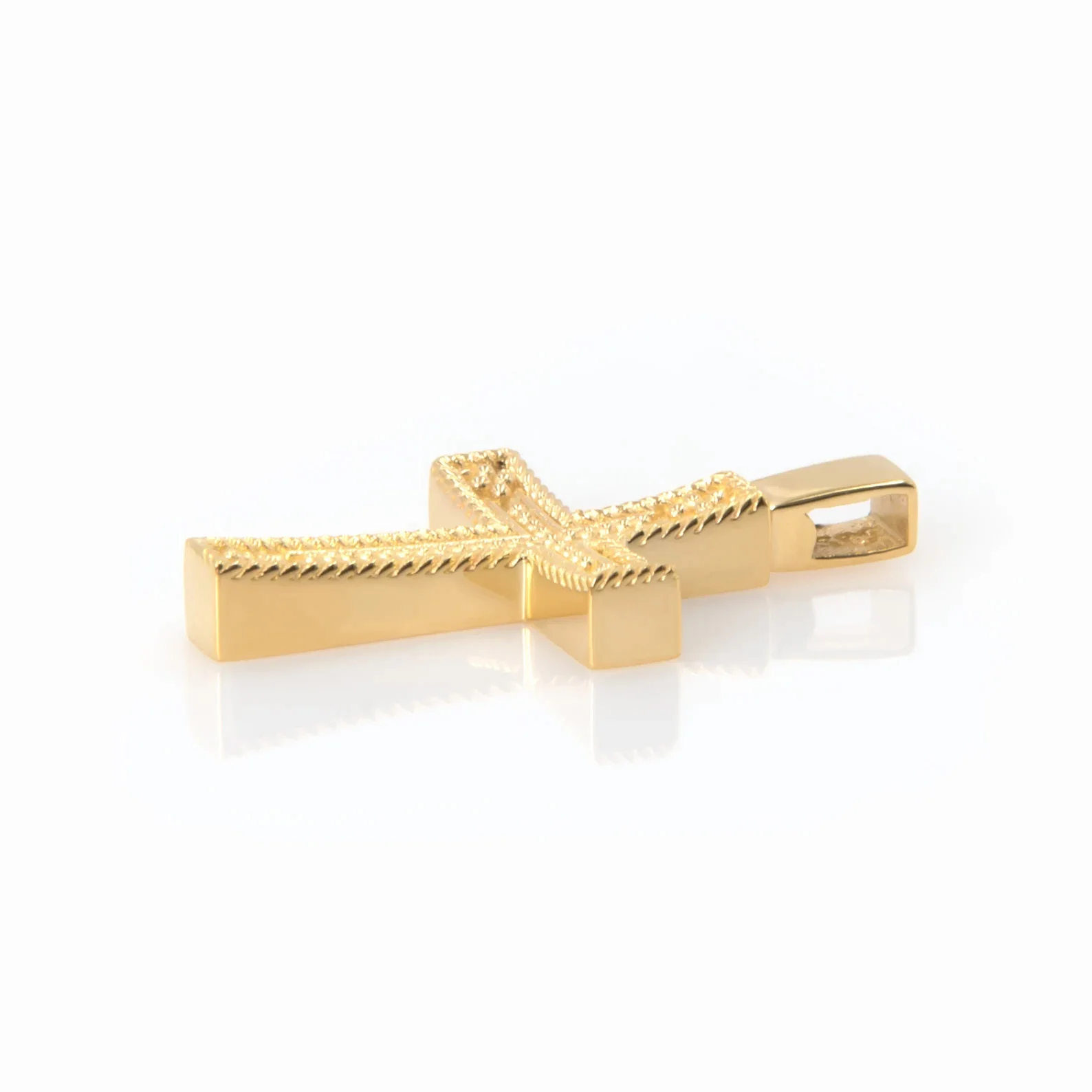 Milgrain Cross Pendant — additional product image 6 from AntEva Crafts