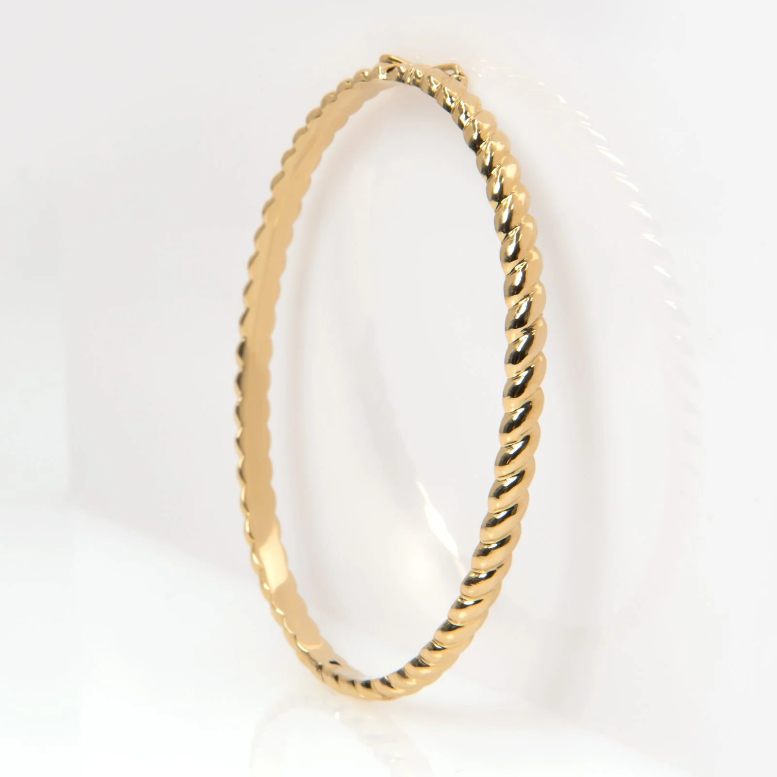 Oval Hinged Croissant Bangle — additional product image 3 from AntEva Crafts