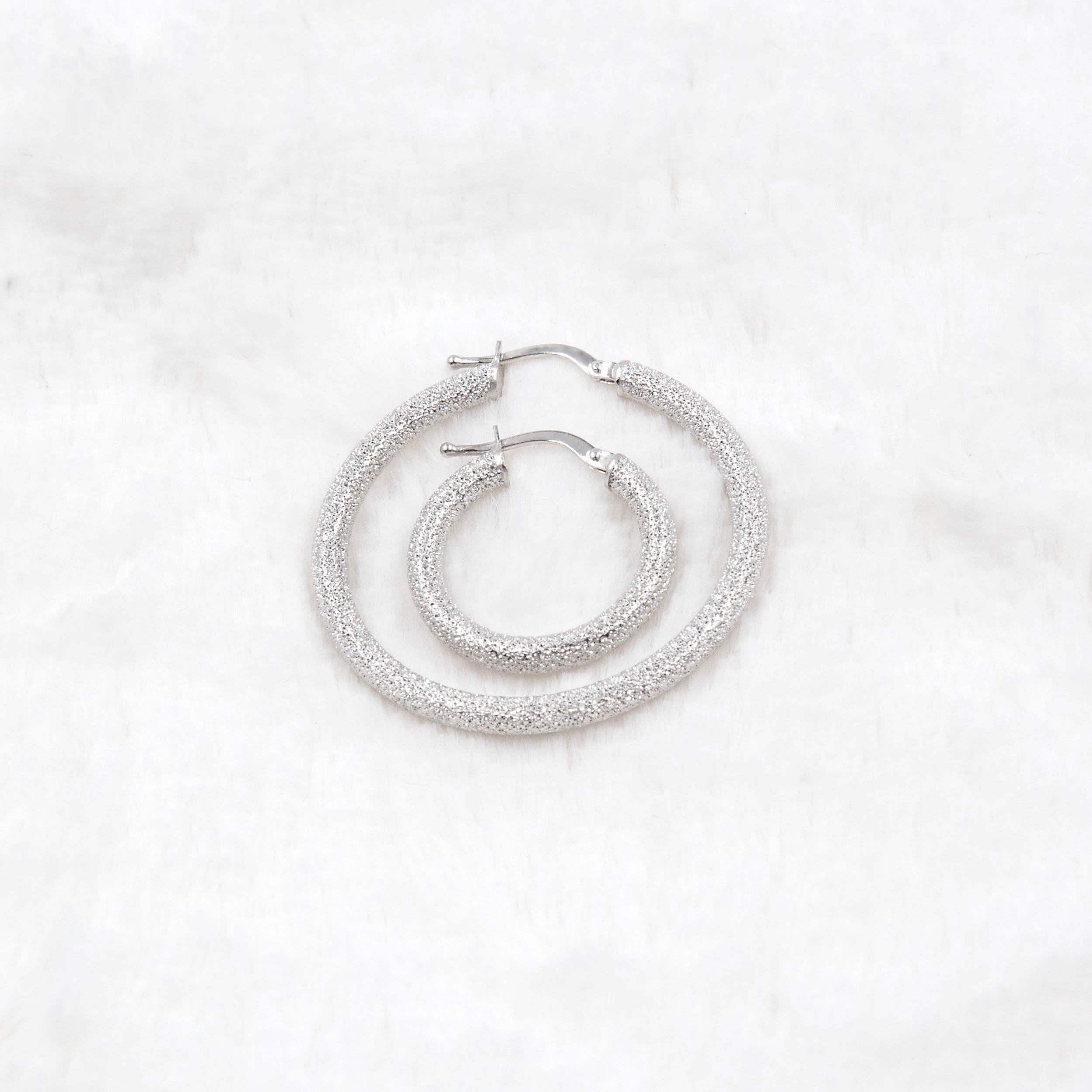 Matte Hoop Earrings — additional product image 4 from AntEva Crafts