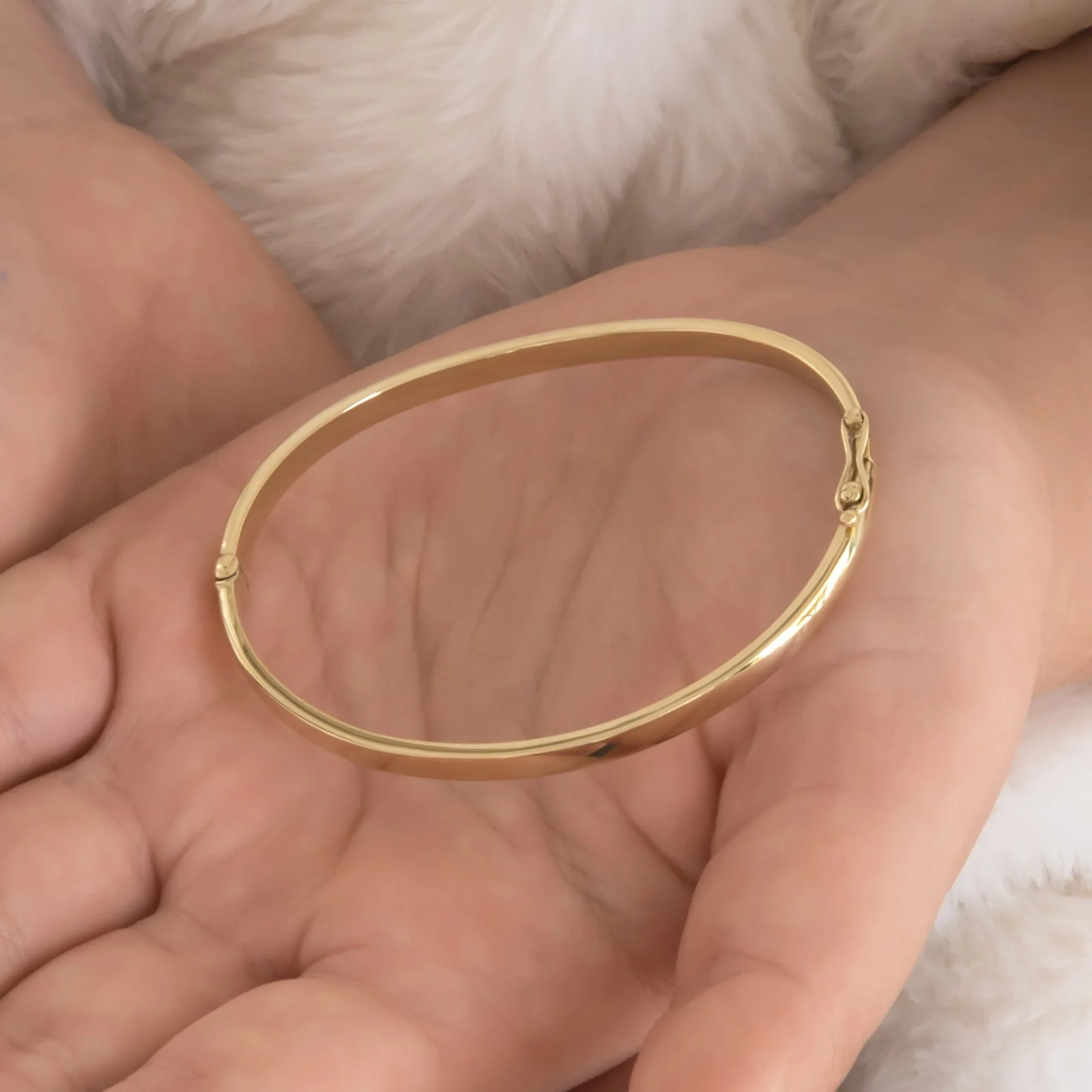 Classic Oval Bangle Curved Bangle — additional product image 4 from AntEva Crafts