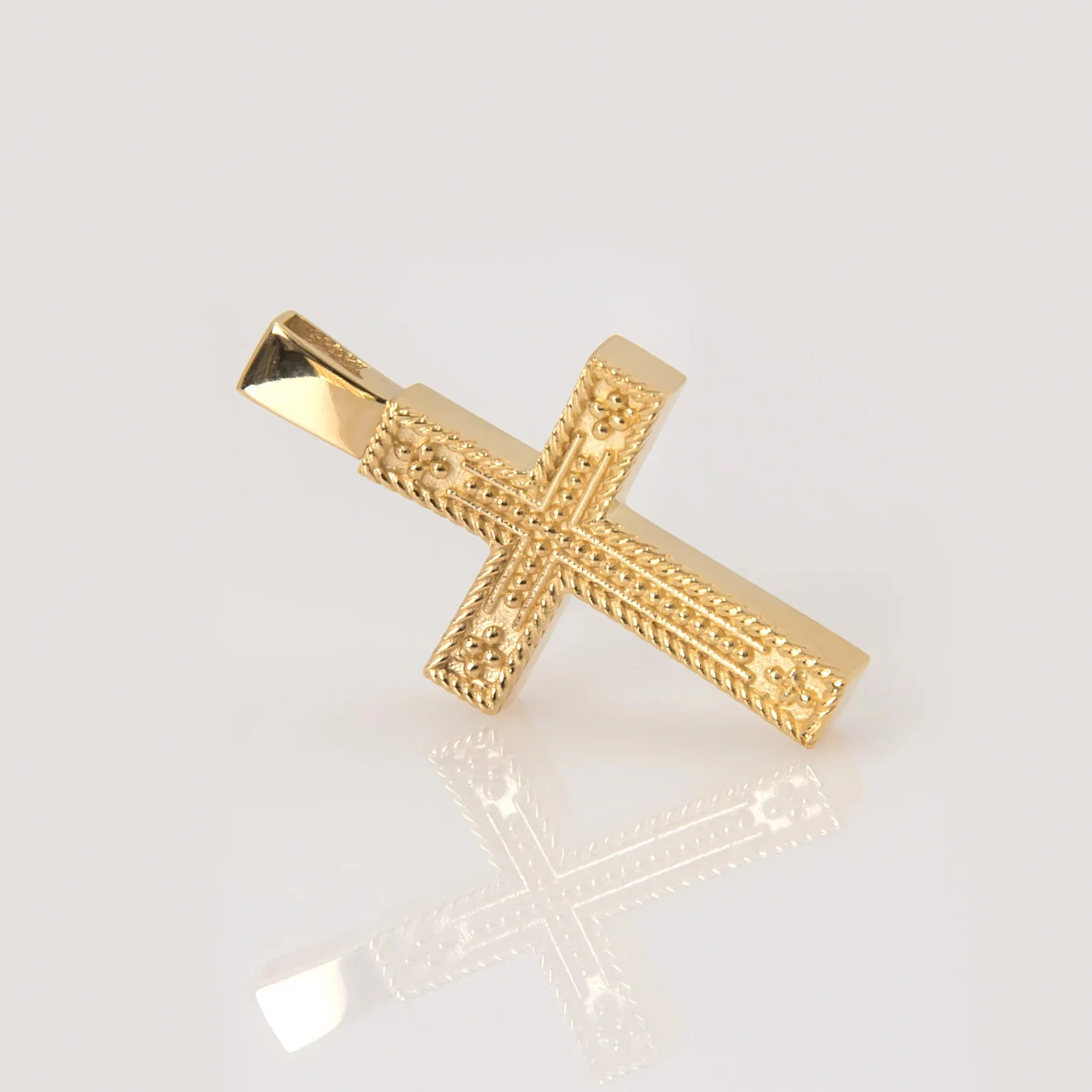 Milgrain Cross Pendant — additional product image 4 from AntEva Crafts