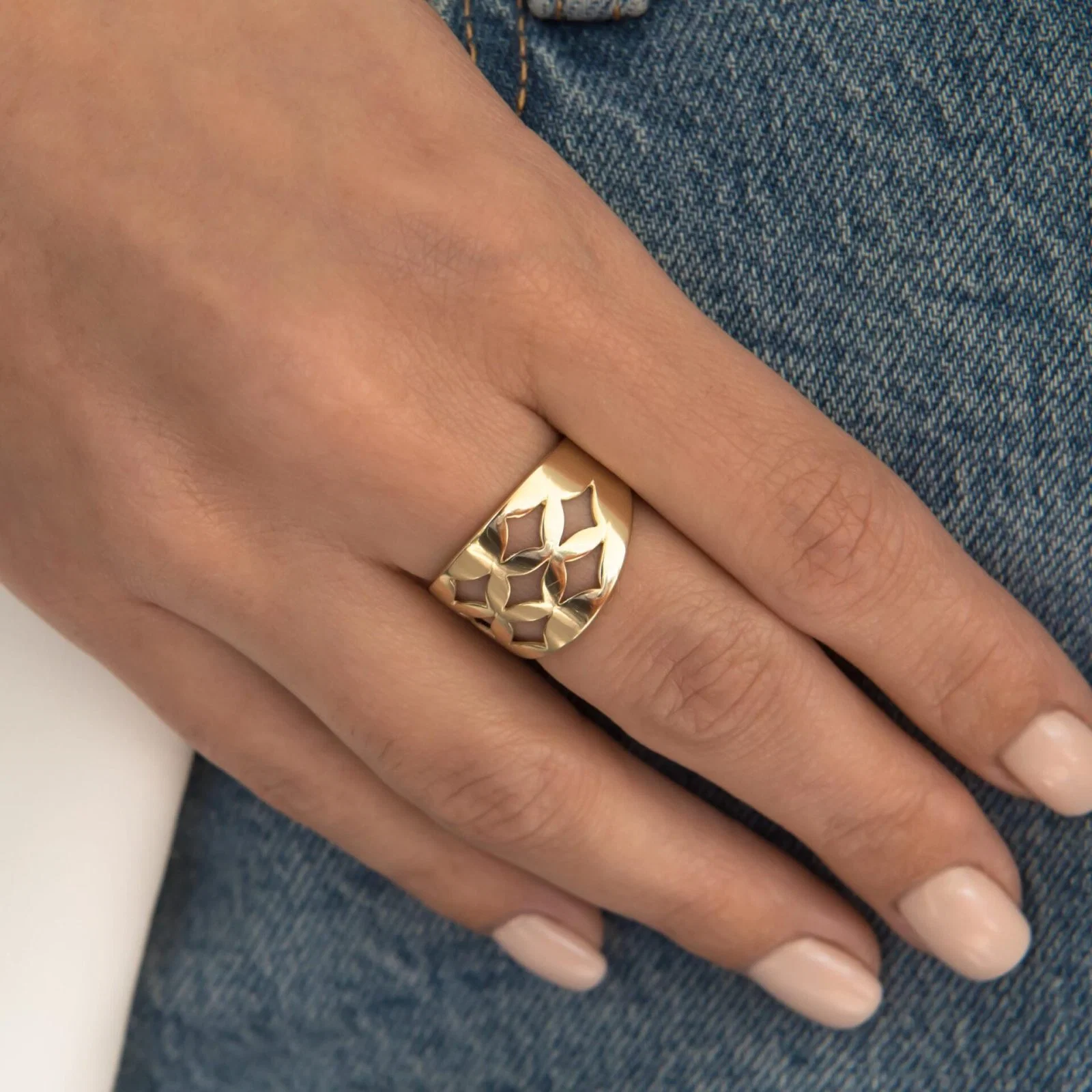 Marquise Chunky Ring — additional product image 6 from AntEva Crafts