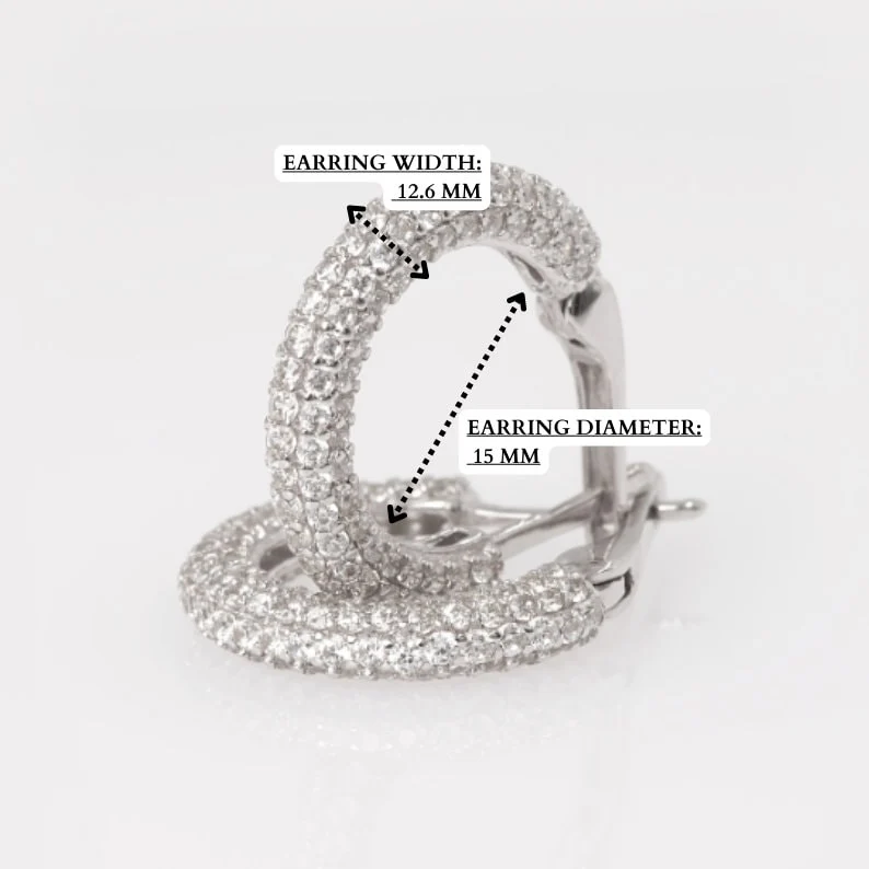 Sparkling Gemstone Hoop Earrings — additional product image 7 from AntEva Crafts