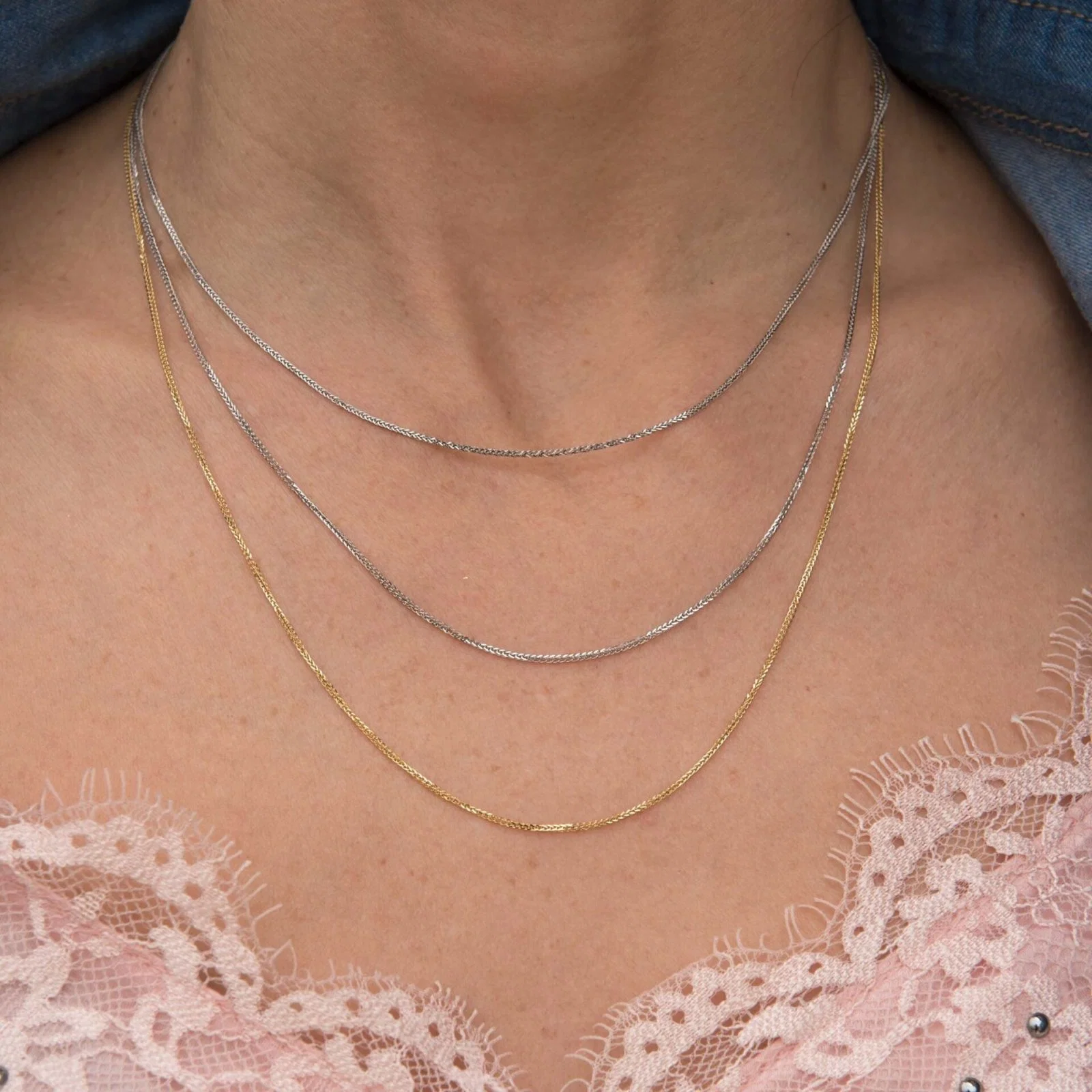 Gold Spiga Chain 1.2mm — additional product image 2 from AntEva Crafts