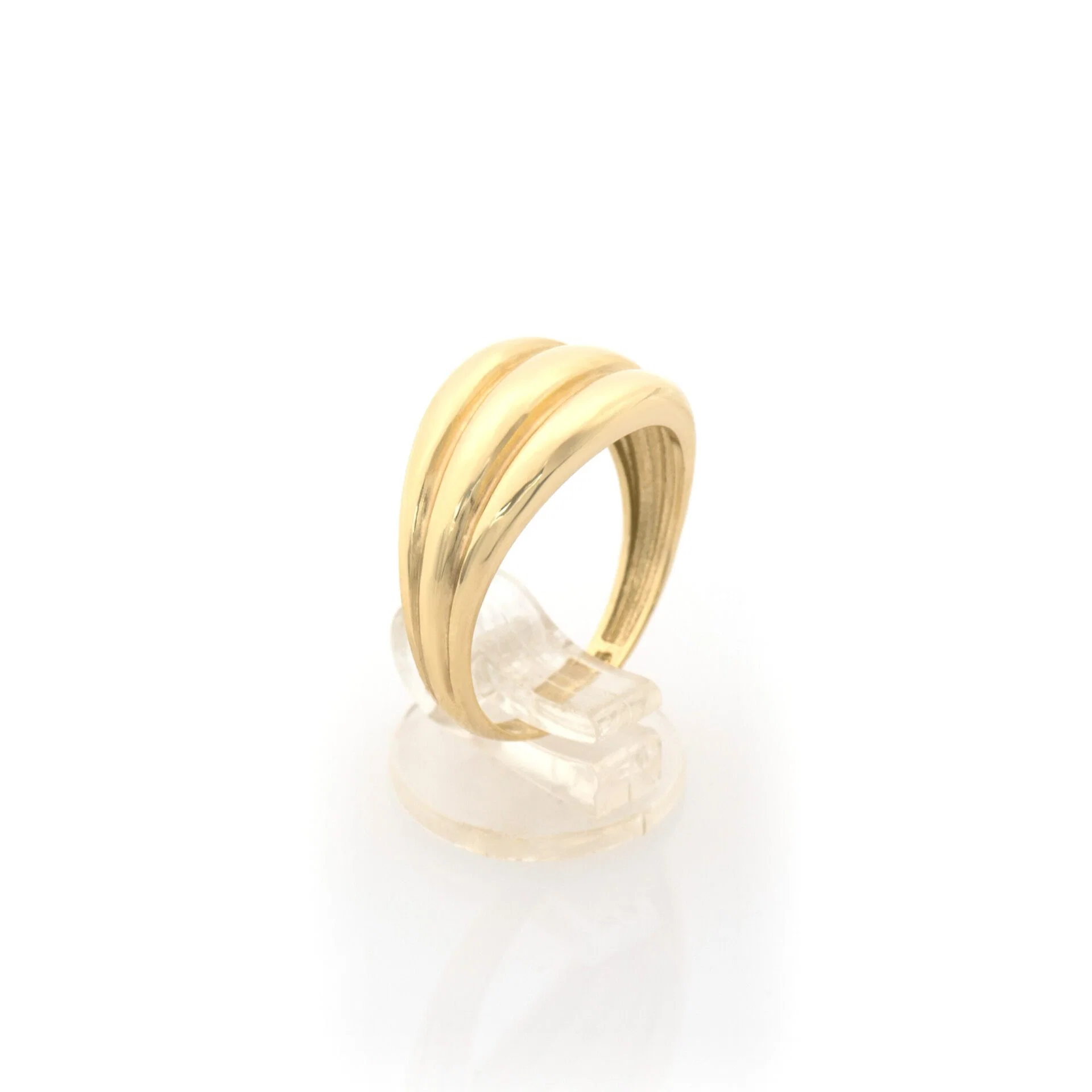 Triple Dome Gold Ring — additional product image 3 from AntEva Crafts