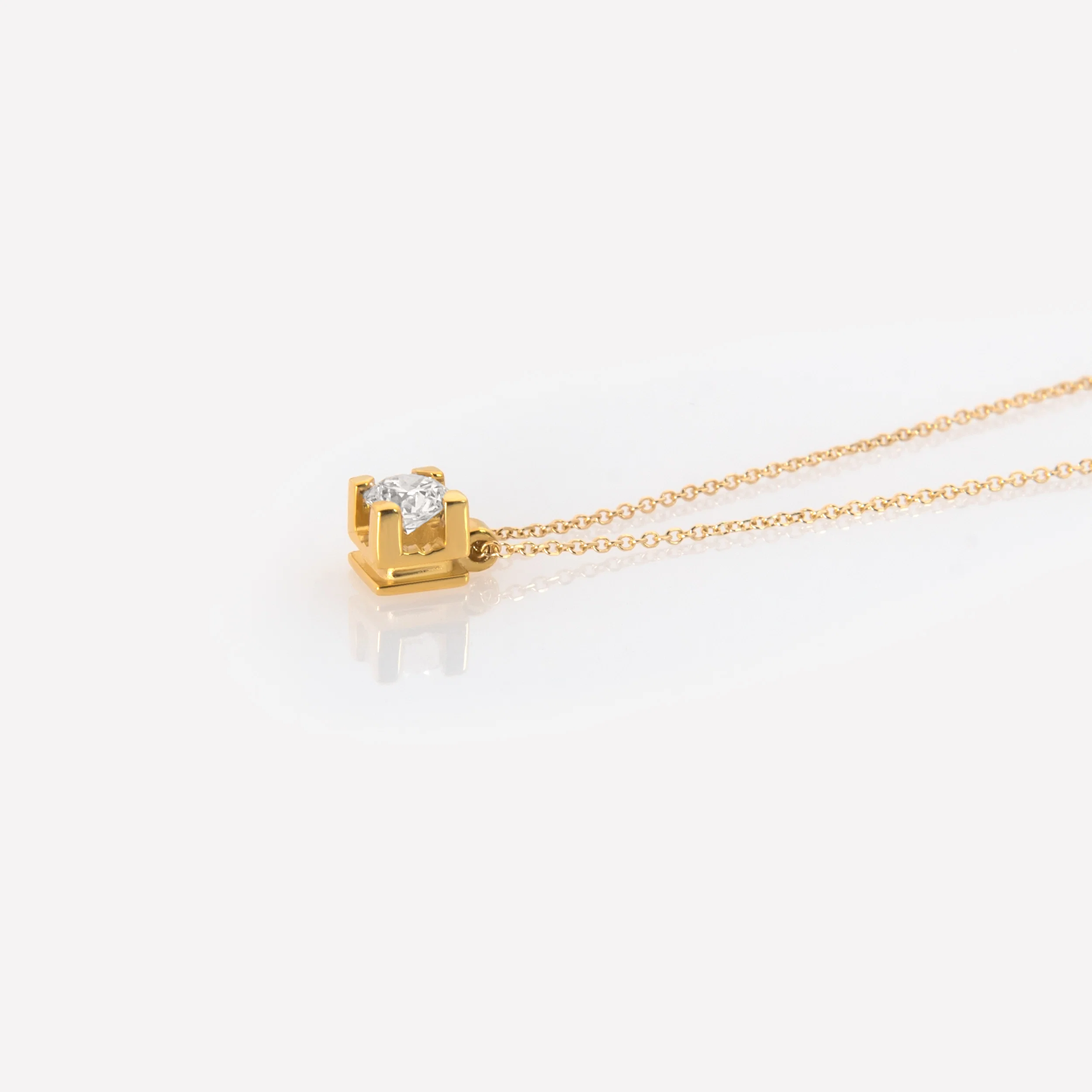 Solitaire Lab Grown Diamond Necklace — additional product image 4 from AntEva Crafts