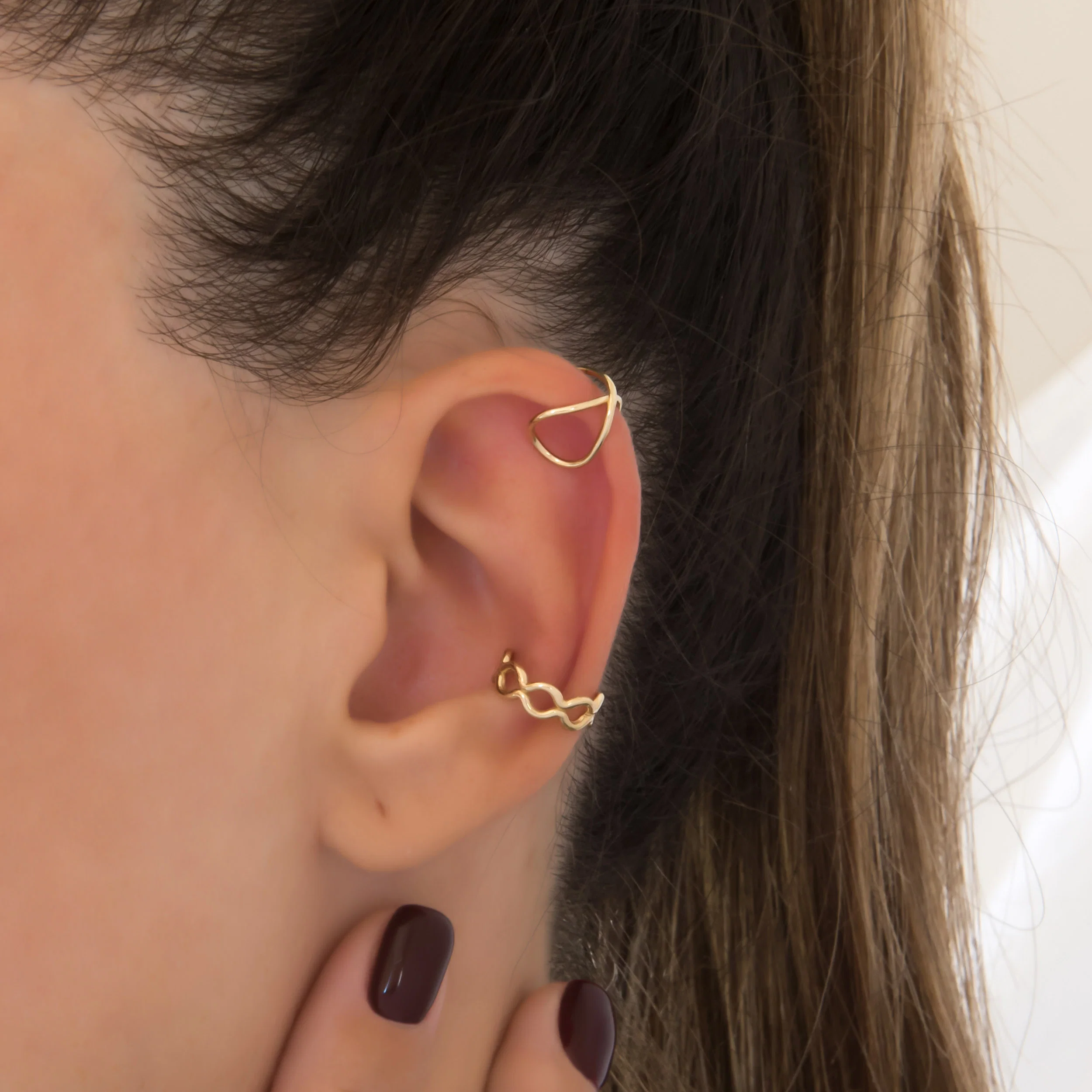 Chain Link Ear Cuff — additional product image 3 from AntEva Crafts