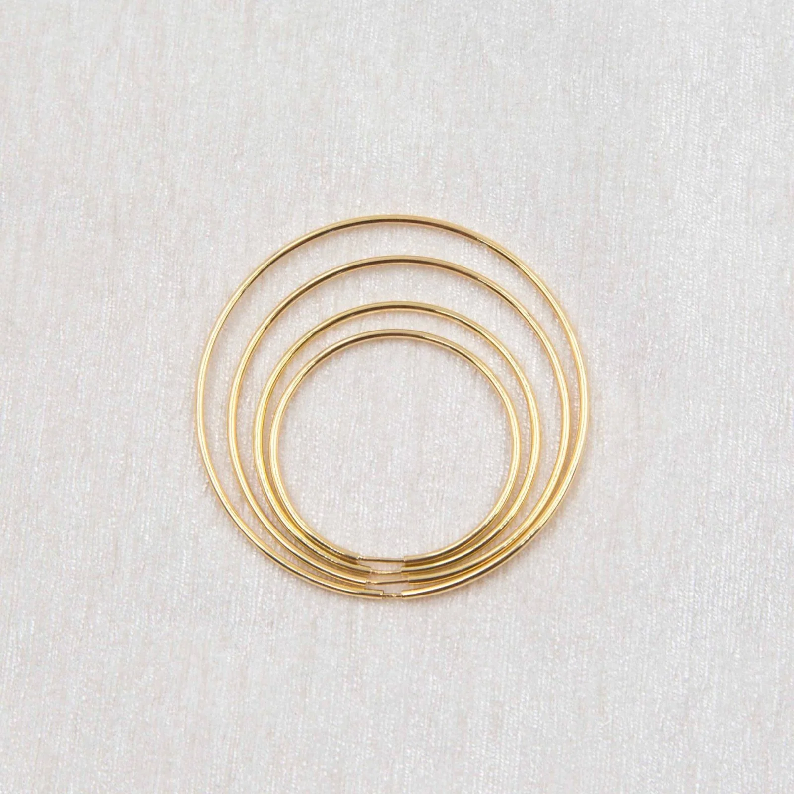 Plain Hoop Earrings — additional product image 5 from AntEva Crafts