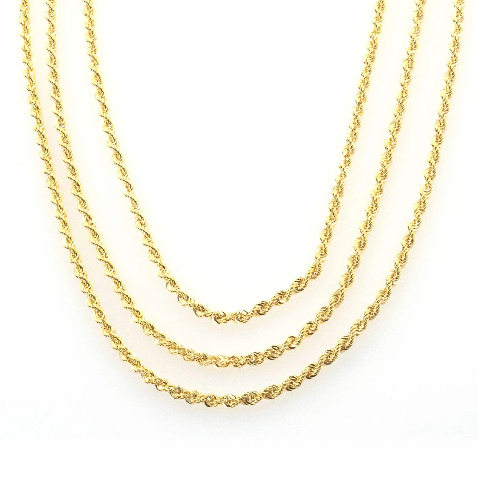 Rope Chain Gold Necklace