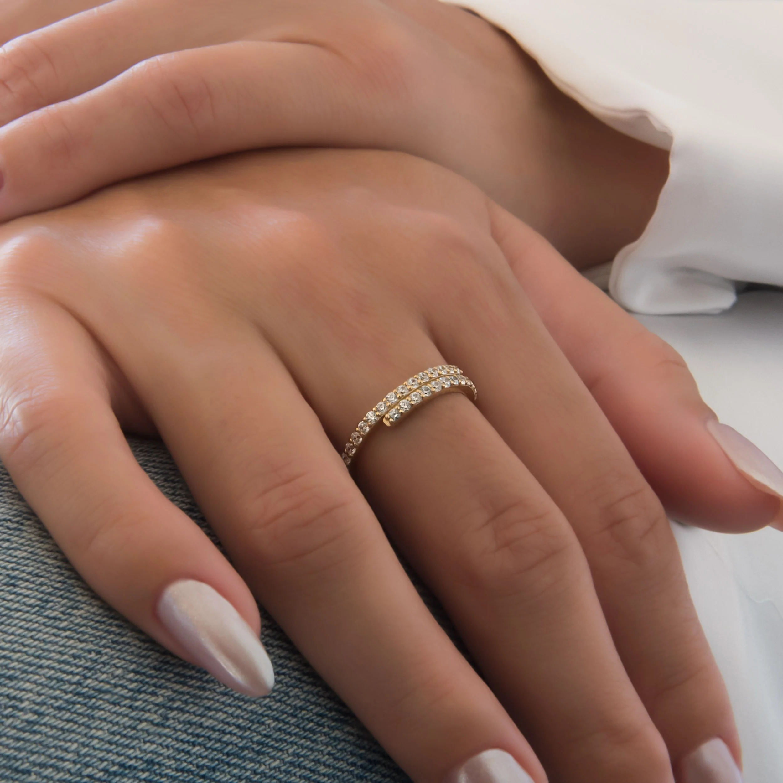Bypass Gemstone Ring — additional product image 2 from AntEva Crafts