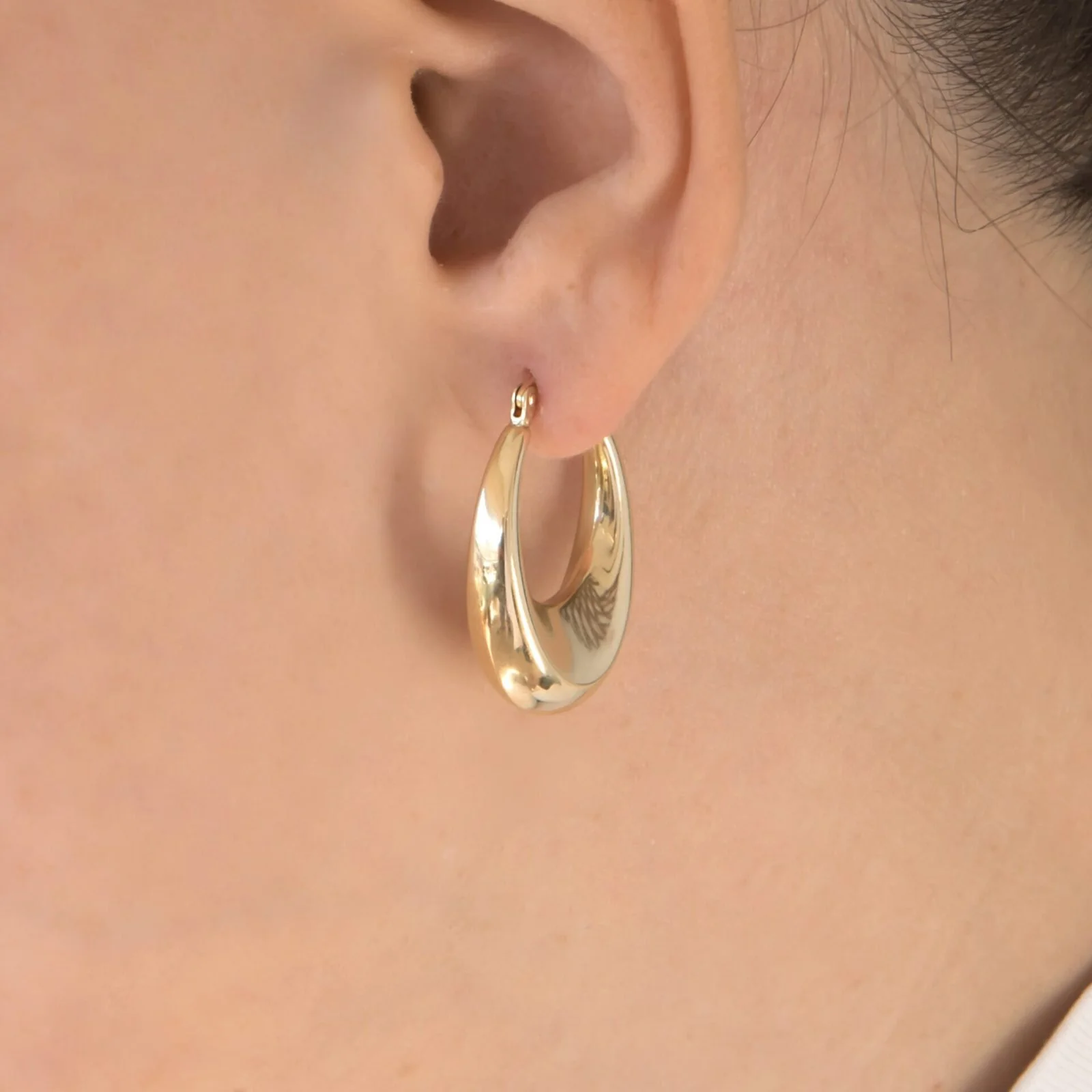 Oval Dome Drop Earrings — additional product image 4 from AntEva Crafts