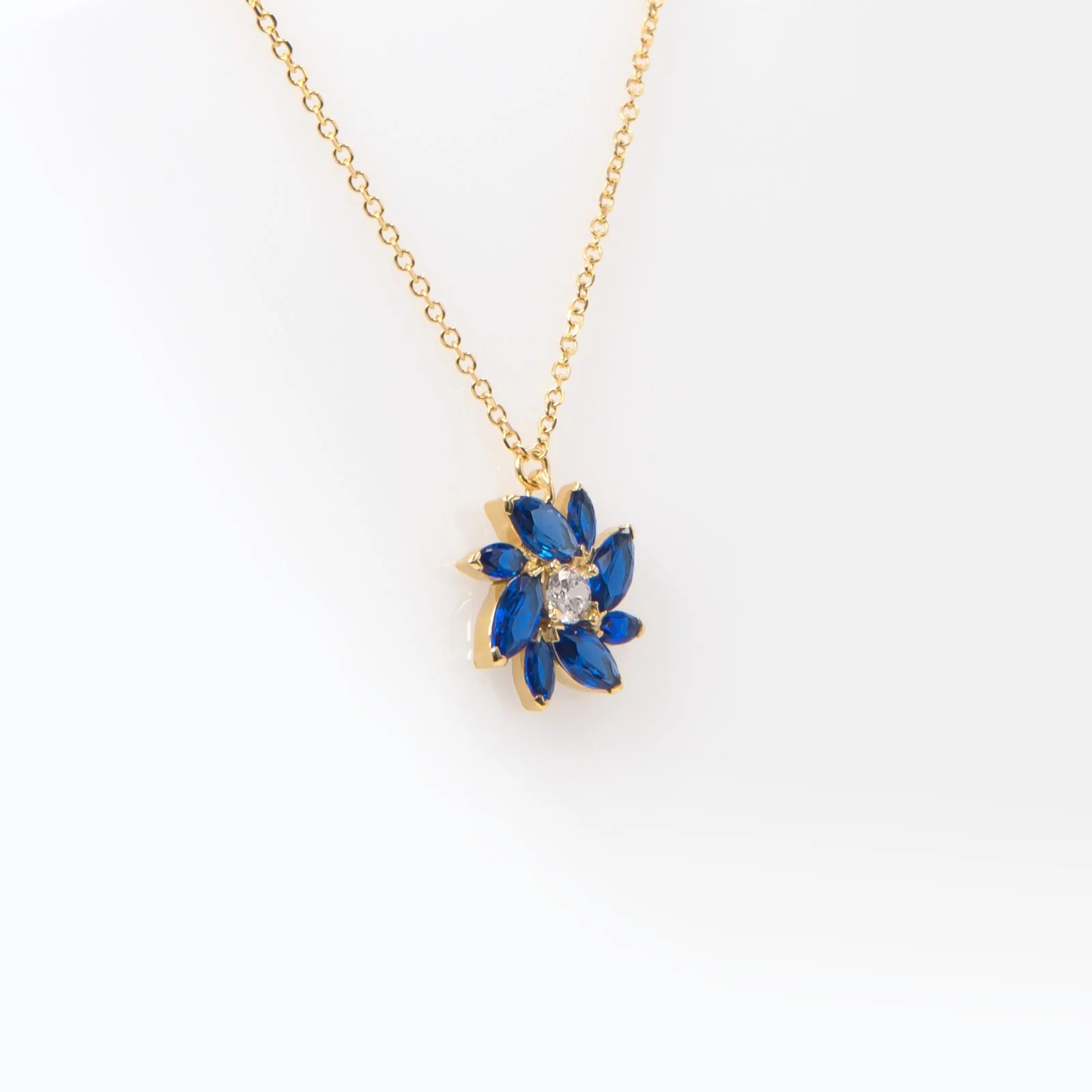 Flower Gemstone Necklace — additional product image 3 from AntEva Crafts
