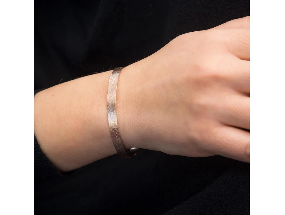 Plain Open Cuff Bangle Massive Inside — additional product image 3 from AntEva Crafts