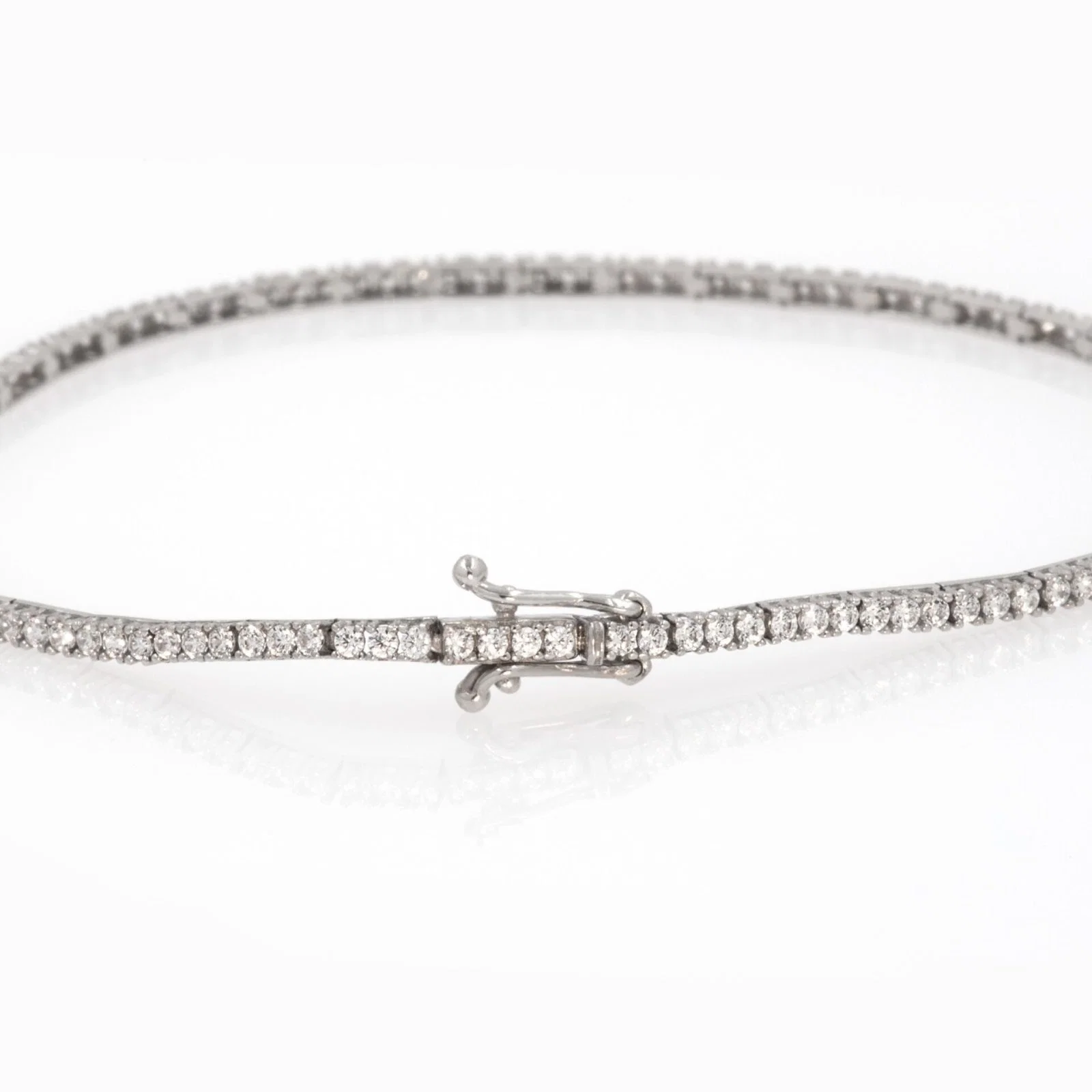 Tennis Bracelet with White CZ — additional product image 9 from AntEva Crafts