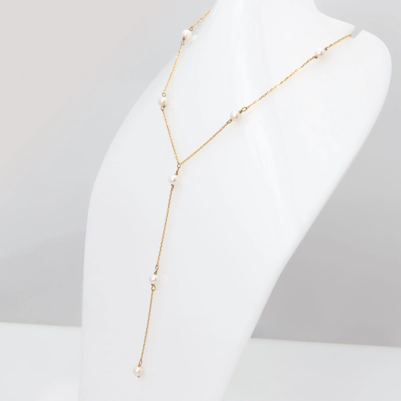 Pearl Lariat Necklace — additional product image 2 from AntEva Crafts
