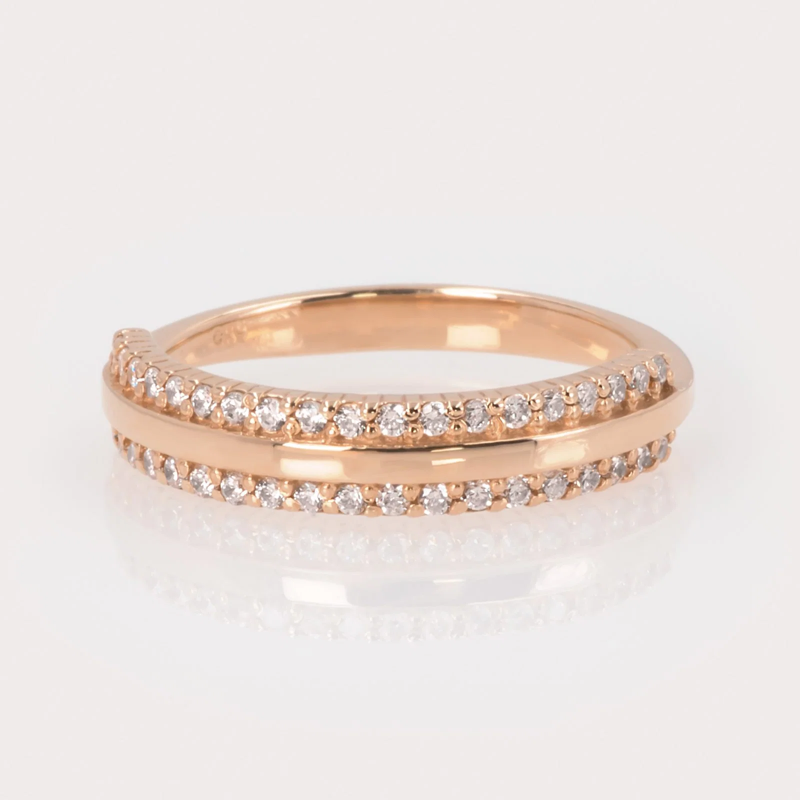 Half Eternity Diamond Ring — additional product image 6 from AntEva Crafts