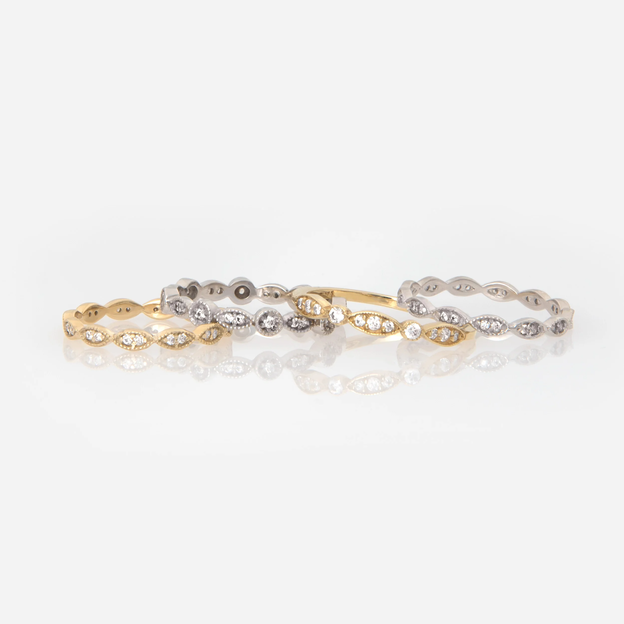 Half Eternity Marquise Milgrain Ring — additional product image 4 from AntEva Crafts