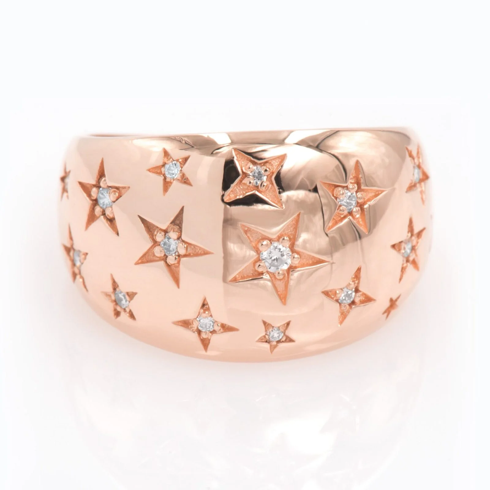 Diamond Dome Starburst Ring — additional product image 5 from AntEva Crafts