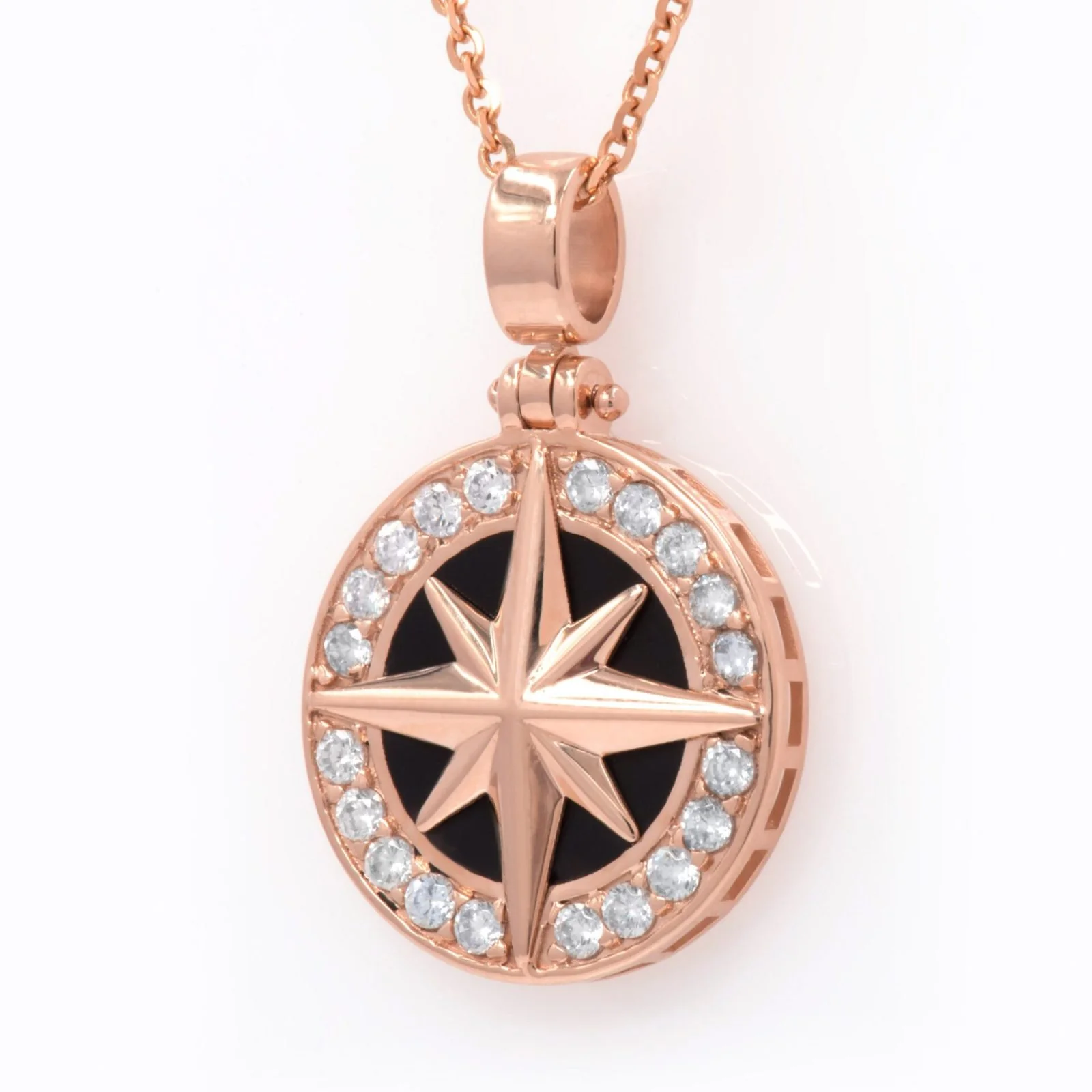 North Star Necklace with Black Enamel — additional product image 8 from AntEva Crafts