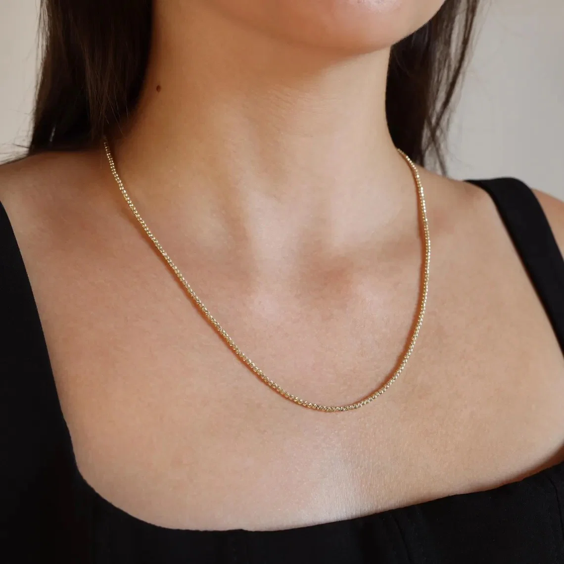 Spheres Diamond Cut Chain Set — additional product image 5 from AntEva Crafts