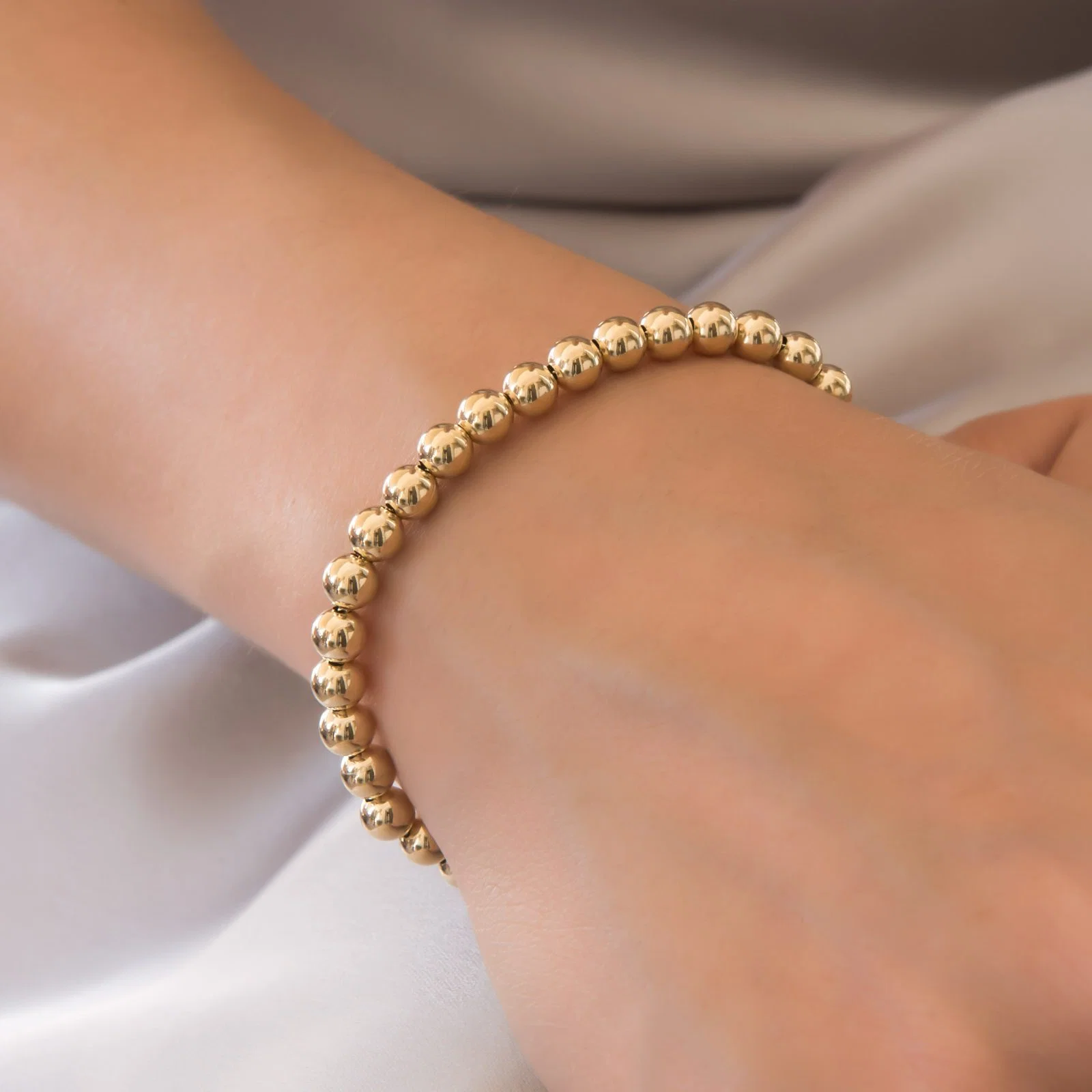 Beaded Ball Bracelet 4-5 mm — additional product image 4 from AntEva Crafts