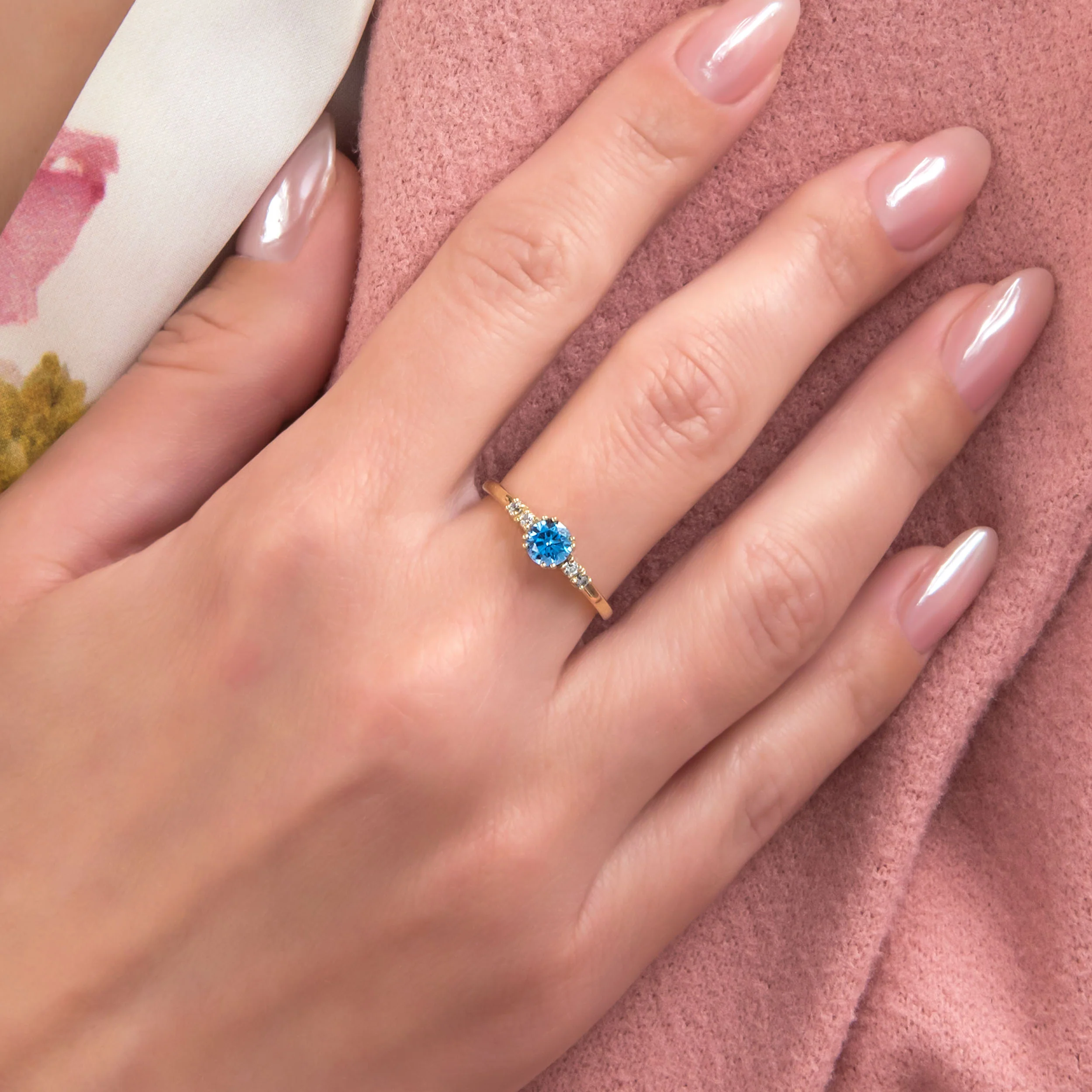 Personalized Solitaire Birthstone Ring — additional product image 2 from AntEva Crafts