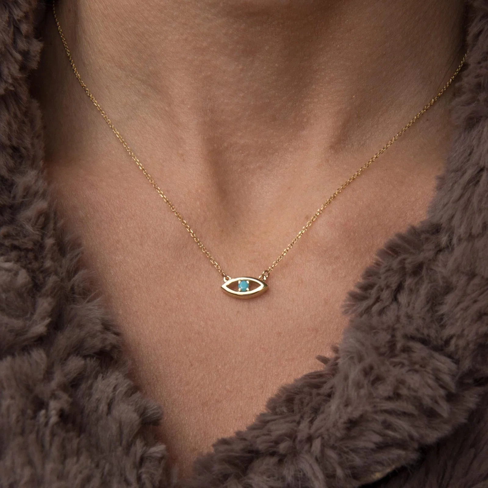 Evil Eye Necklace — additional product image 2 from AntEva Crafts