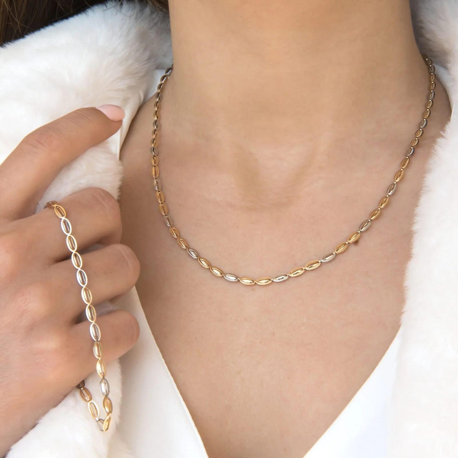 Two Tone Chain Set — additional product image 2 from AntEva Crafts