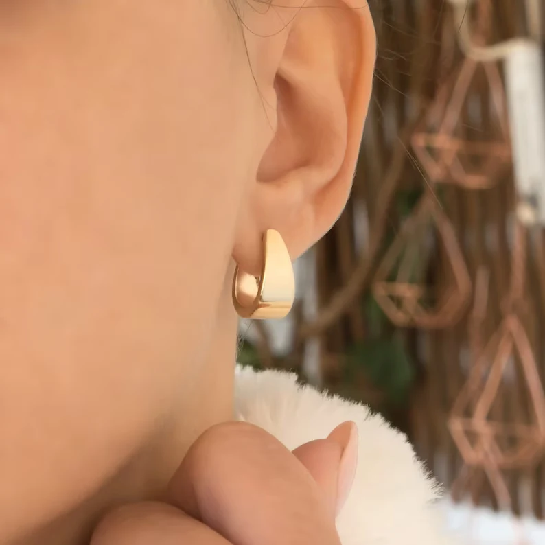 Flat Drop Earrings — additional product image 4 from AntEva Crafts