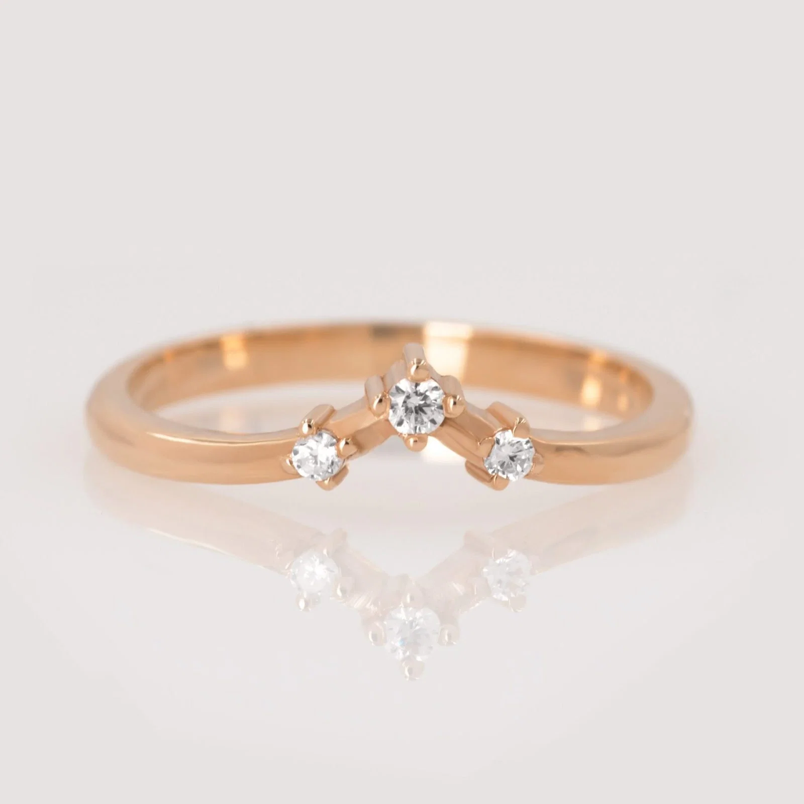 Diamond V Ring — additional product image 7 from AntEva Crafts