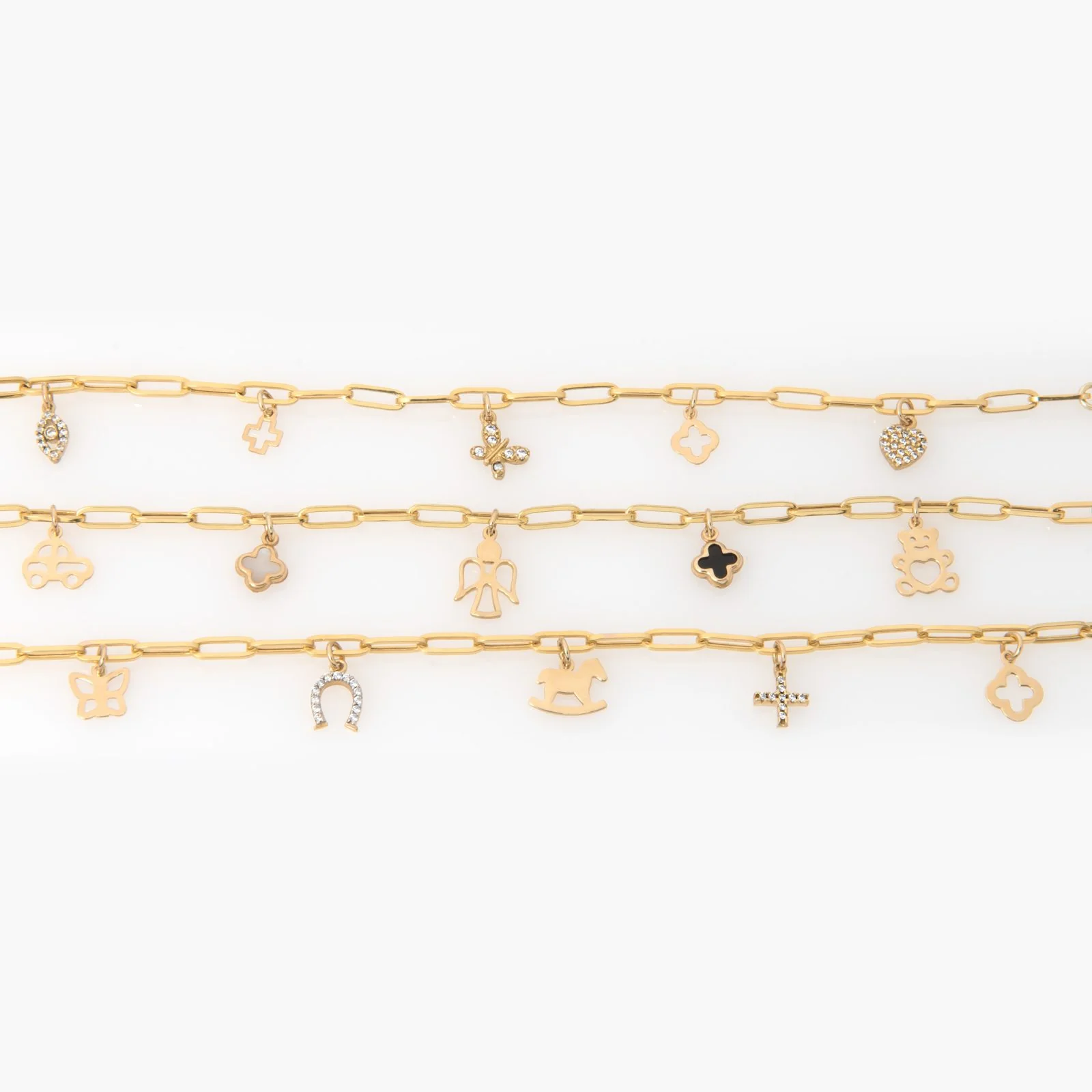 Chain Charm Bracelet with 5 charms — additional product image 3 from AntEva Crafts