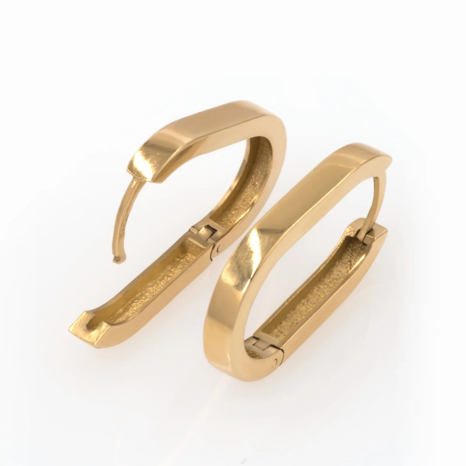 Paperclip Hoop Earrings Big — additional product image 3 from AntEva Crafts