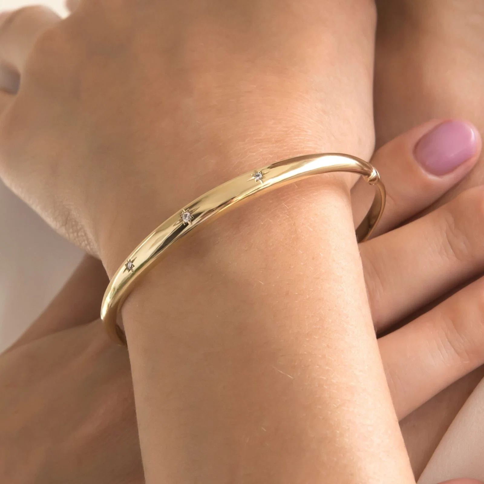 North Star 3 Diamonds Bangle — additional product image 5 from AntEva Crafts
