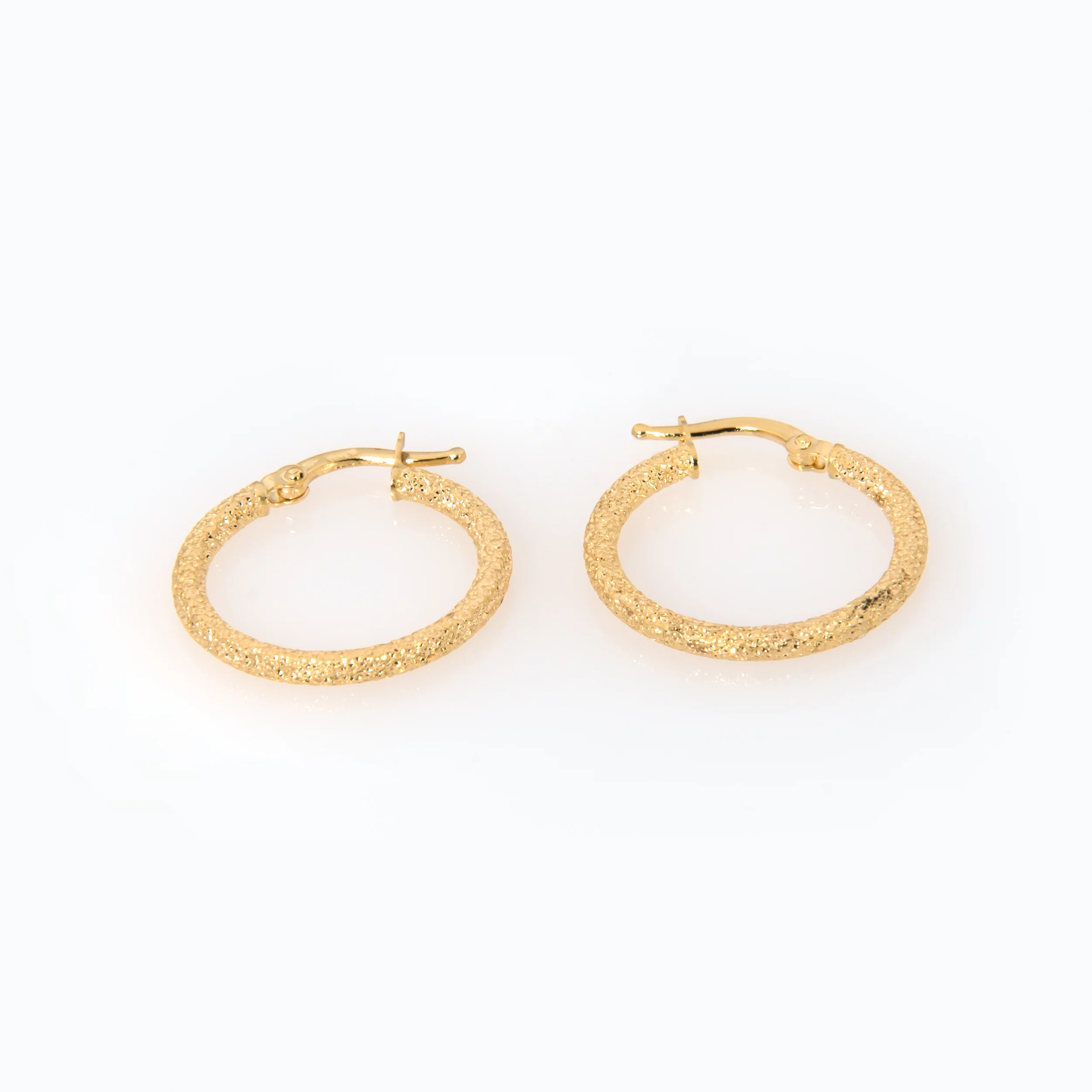 Minimalist Matte Hoop Earrings — additional product image 2 from AntEva Crafts