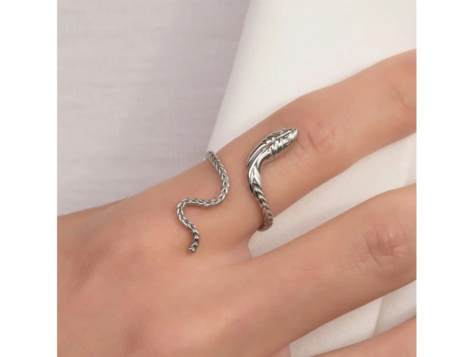 Serpent Wrap Ring — additional product image 6 from AntEva Crafts